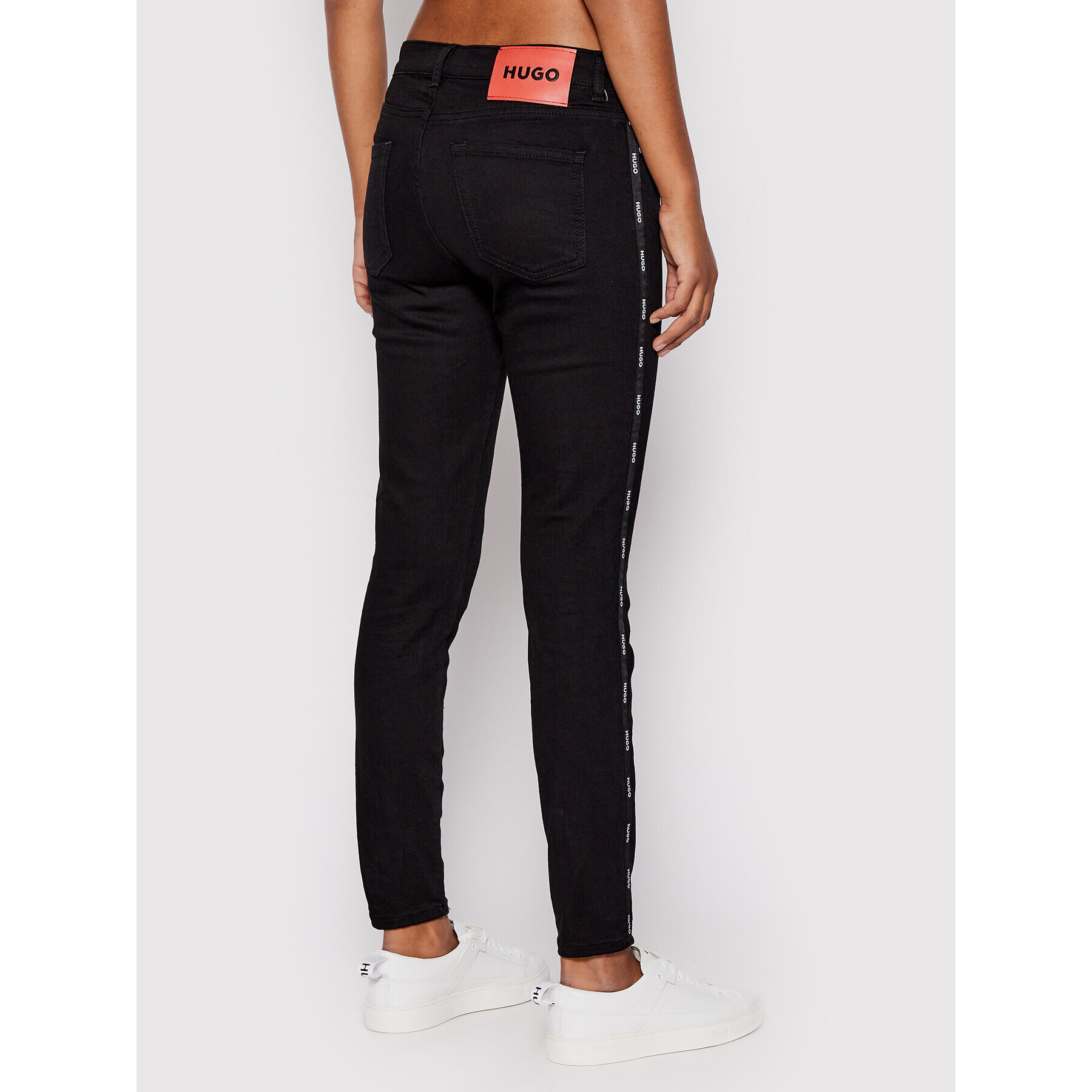 Hugo Дънки Charlie 50470327 Черен Slim Fit - Pepit.bg