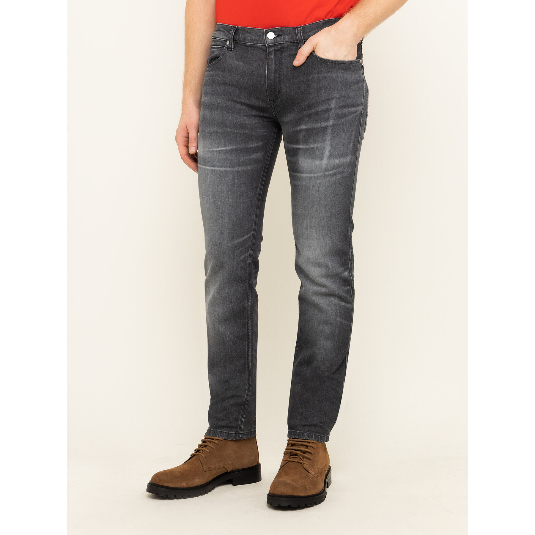Hugo Дънки тип Slim Fit 708 50419625 Сив Slim Fit - Pepit.bg
