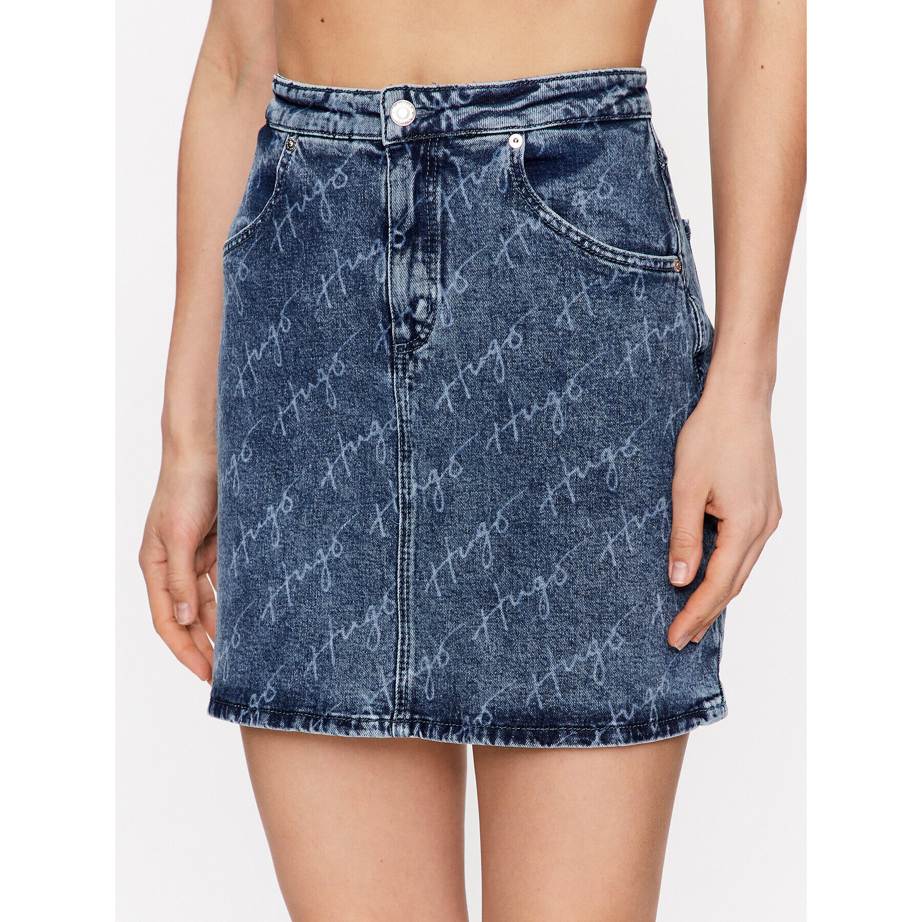 Hugo Дънкова пола 50489312 Син Slim Fit - Pepit.bg