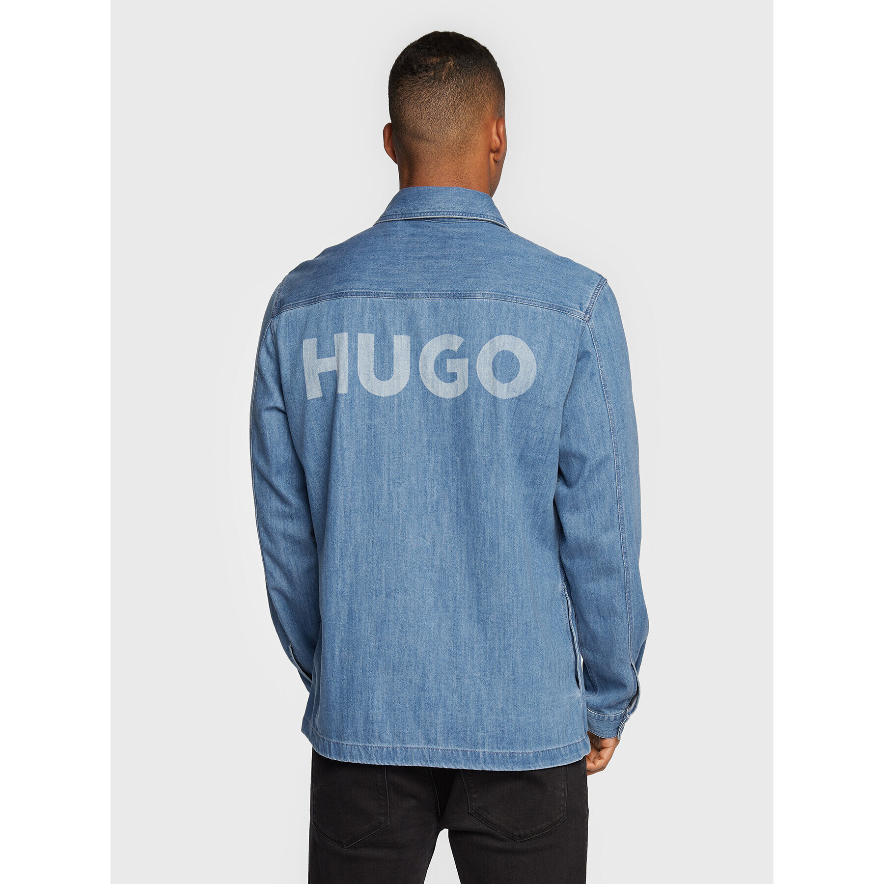 Hugo дънкова риза Enalu 50473486 Син Oversize - Pepit.bg