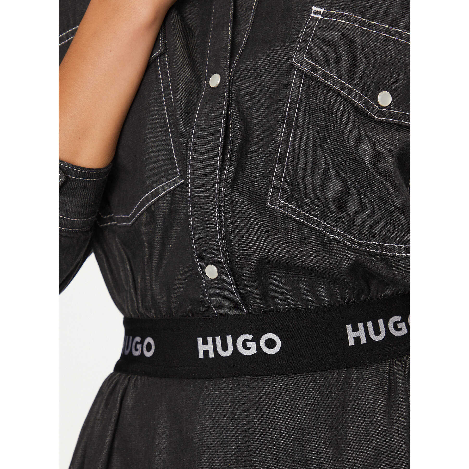 Hugo Дънкова рокля Karinne-1 50496059 Черен Regular Fit - Pepit.bg