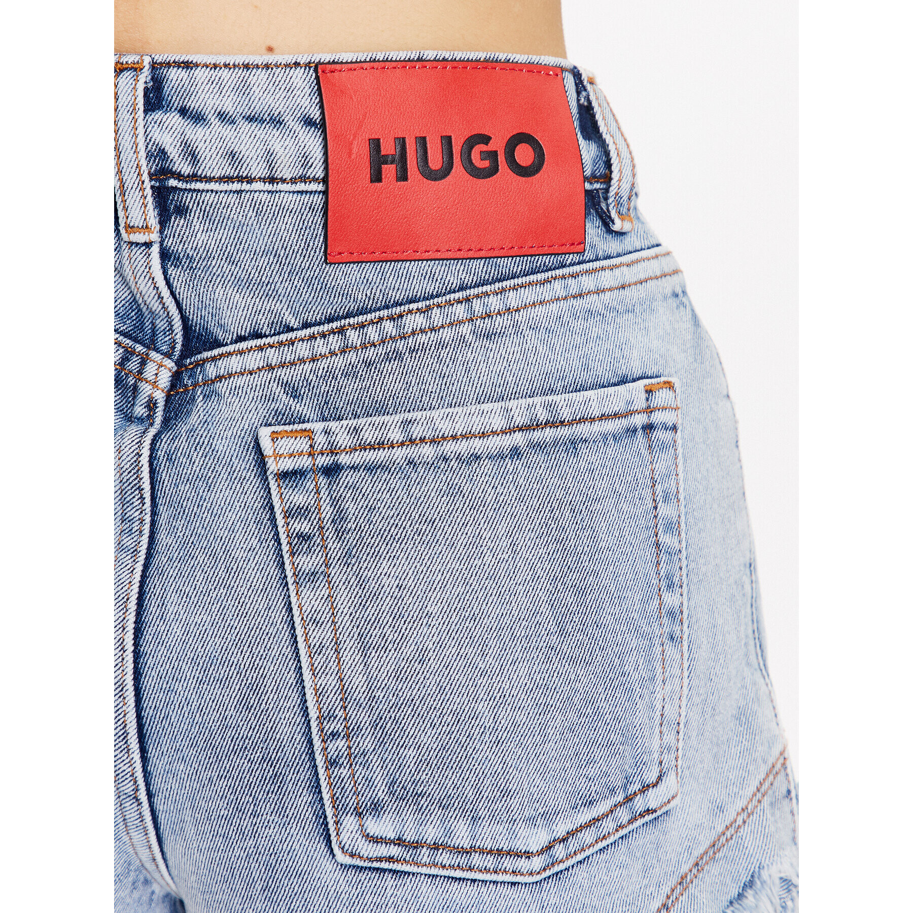 Hugo Дънкови шорти 50487612 Зелен Regular Fit - Pepit.bg