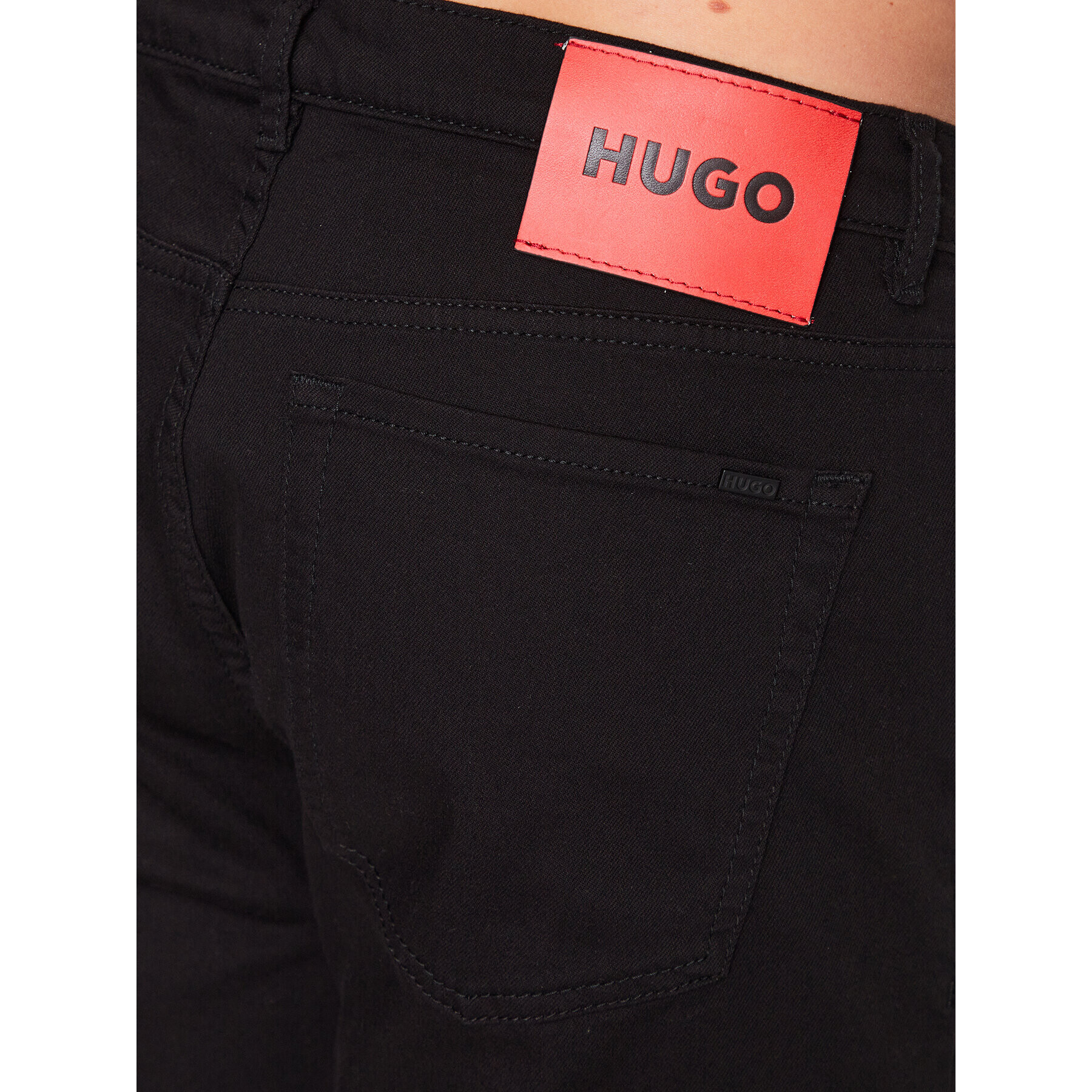 Hugo Дънкови шорти 50489821 Черен Tapered Fit - Pepit.bg