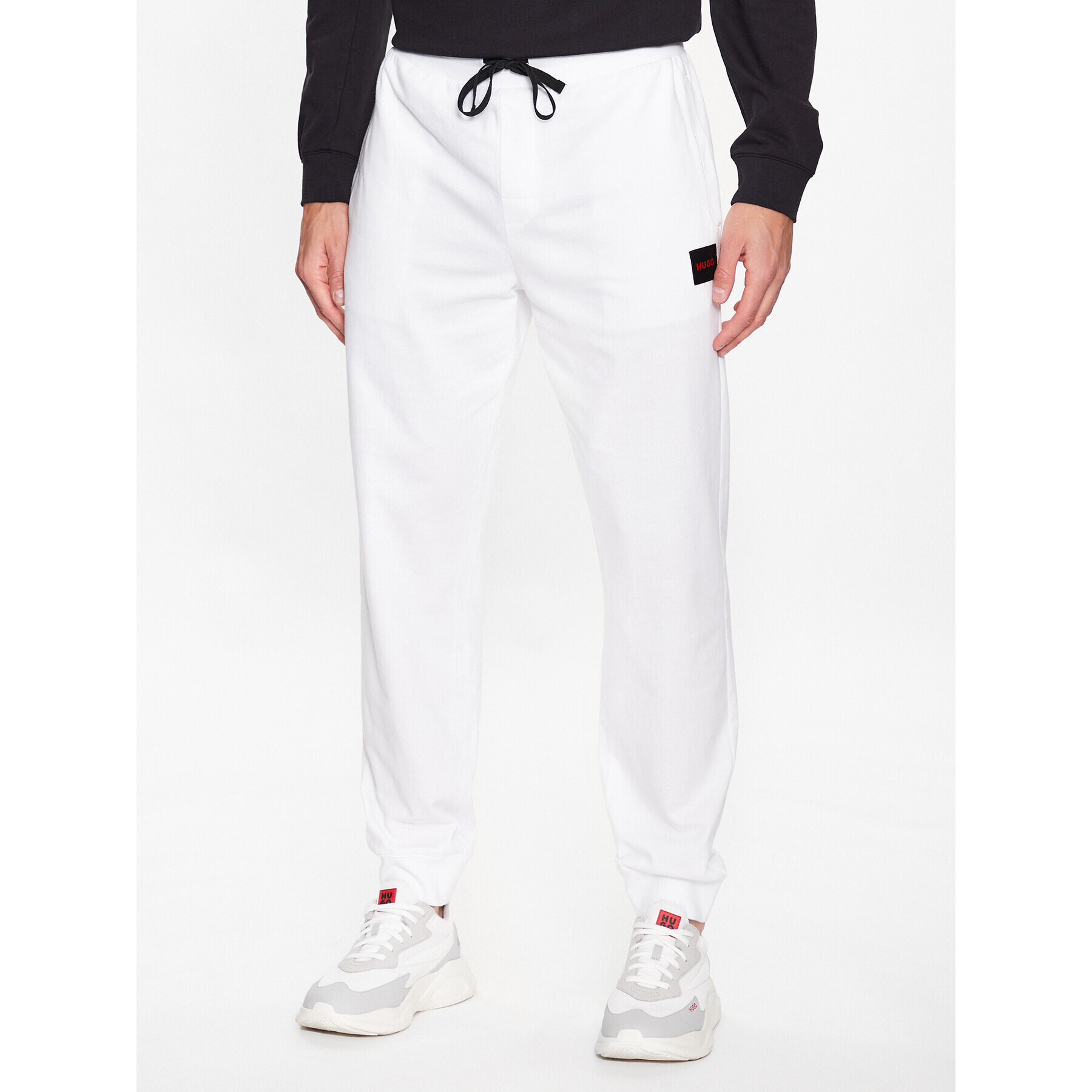 Hugo Долнище анцуг 50490270 Бял Regular Fit - Pepit.bg