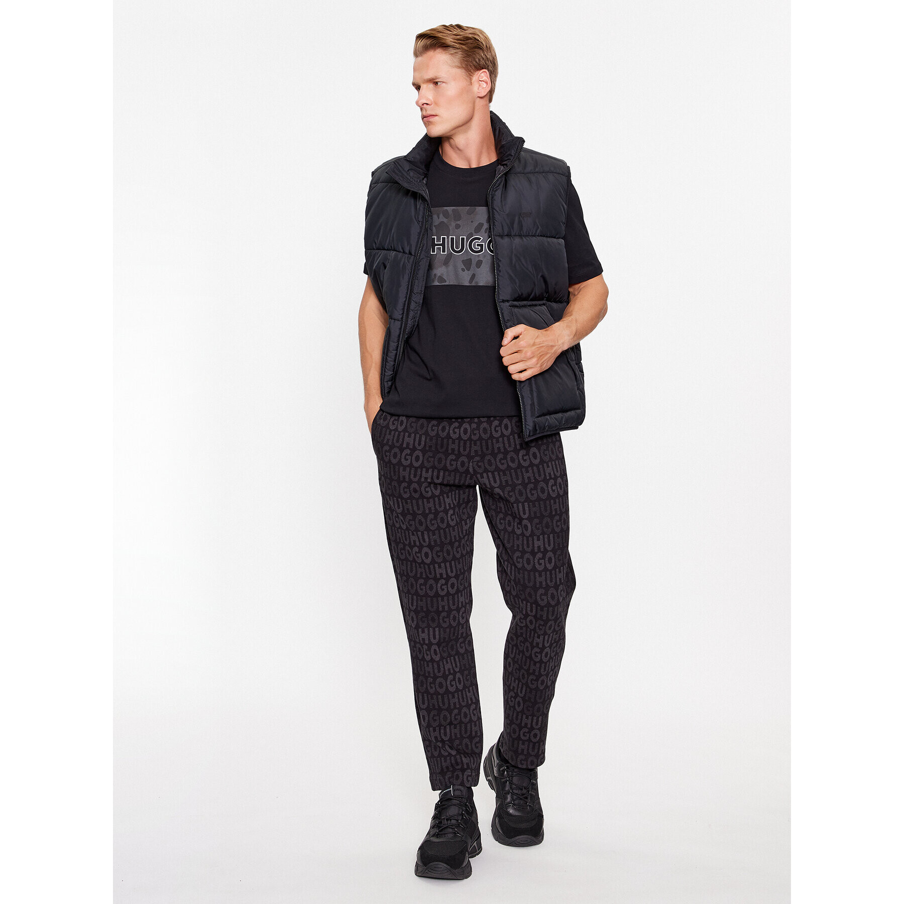 Hugo Долнище анцуг Dleets 50496635 Черен Regular Fit - Pepit.bg