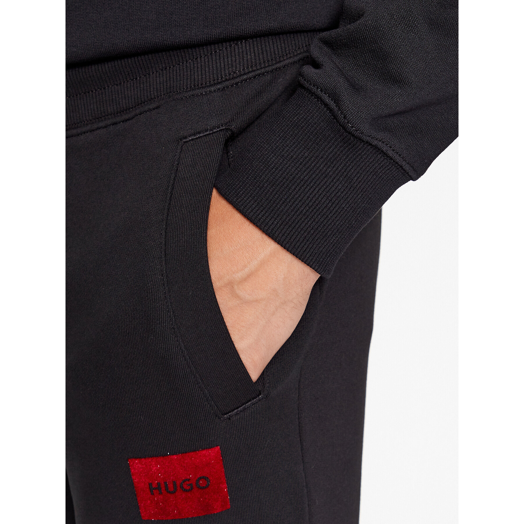 Hugo Долнище анцуг Doak_V 50501021 Черен Regular Fit - Pepit.bg