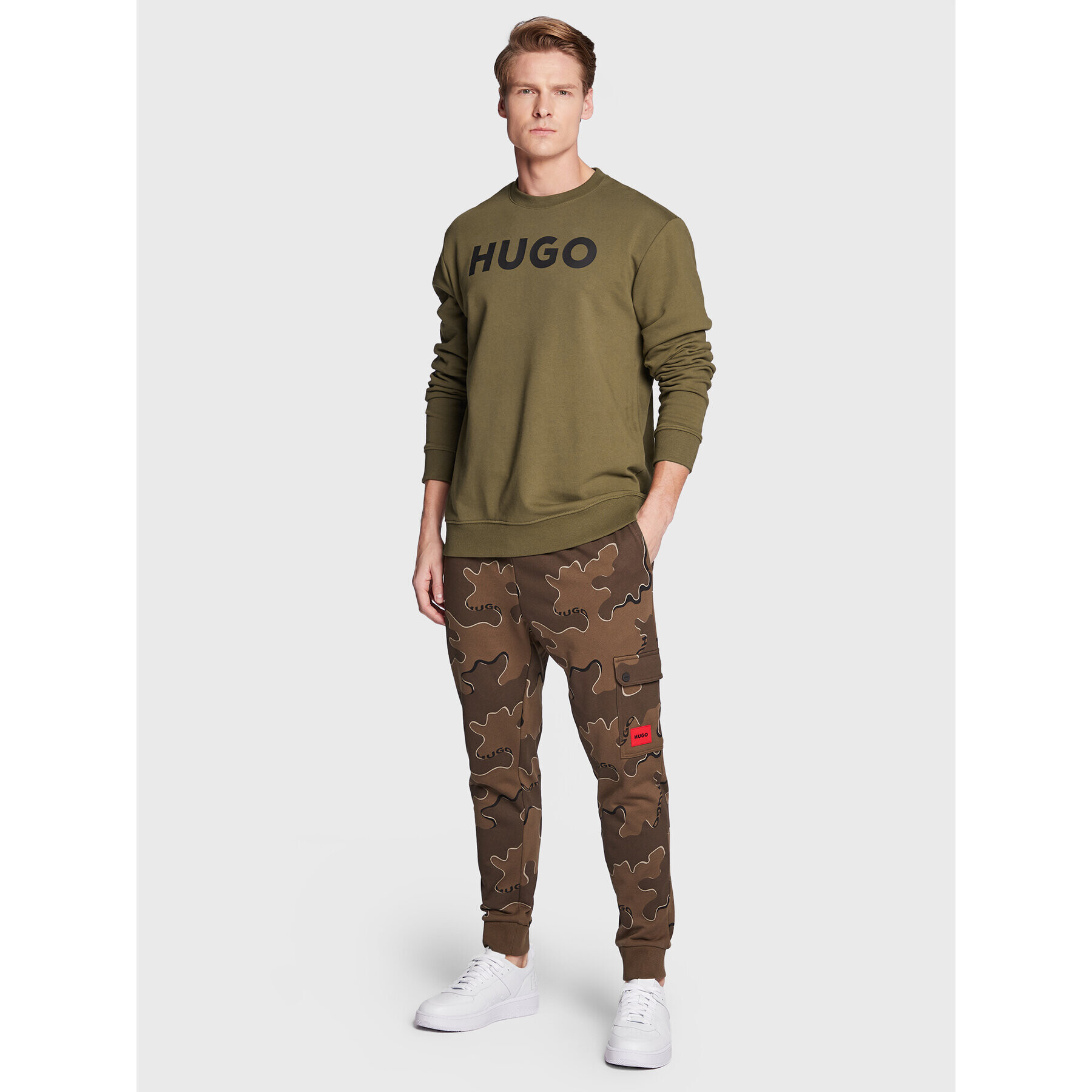 Hugo Долнище анцуг Dromwell 50481348 Каки Comfort Fit - Pepit.bg