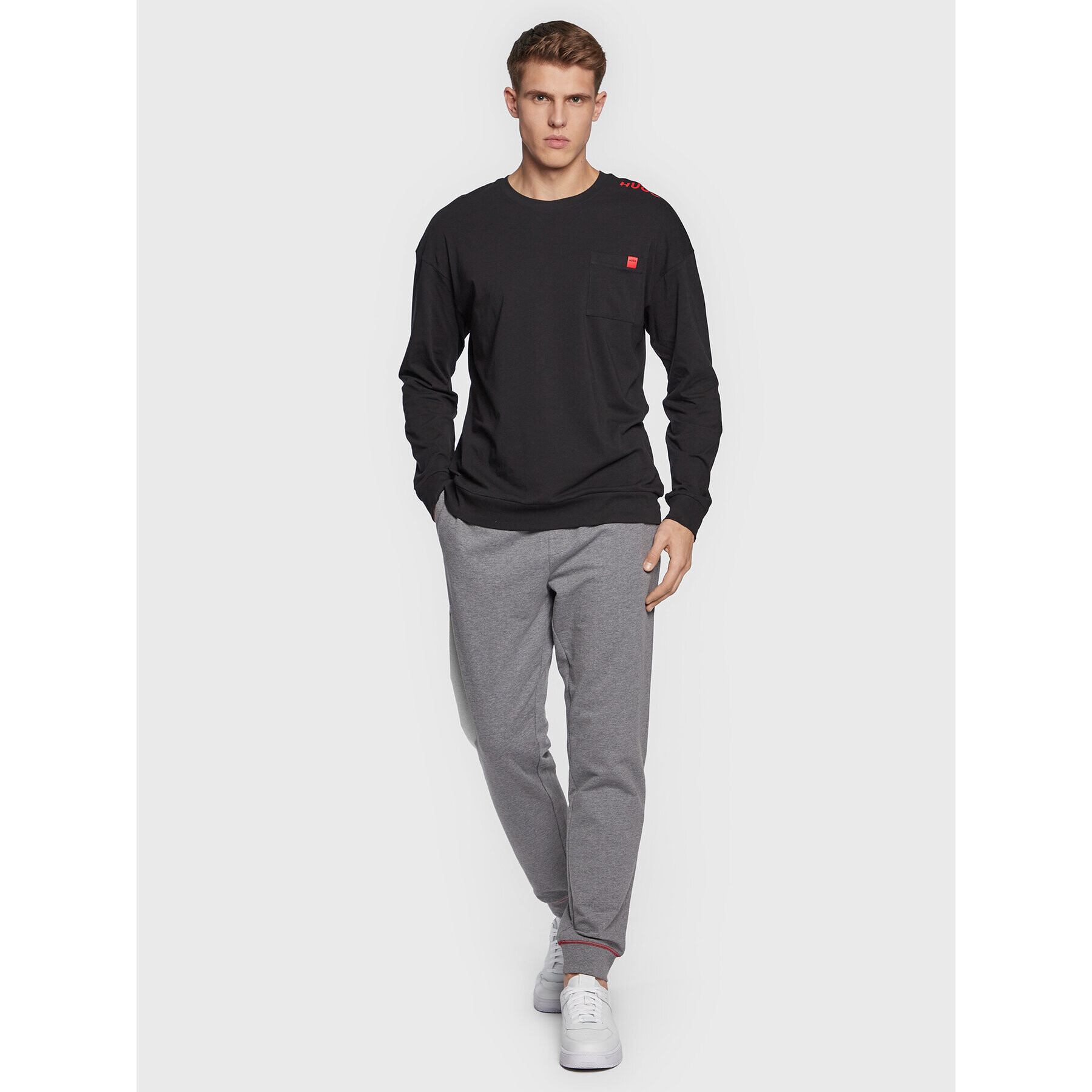 Hugo Долнище анцуг Monolog 50478941 Сив Regular Fit - Pepit.bg