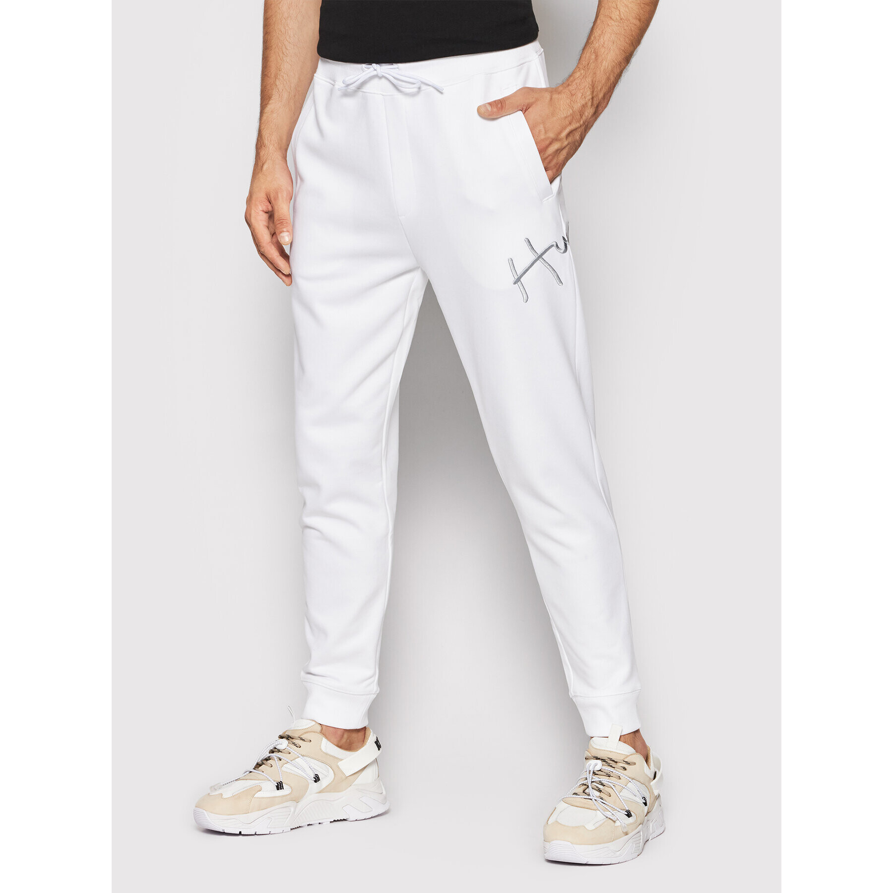 Hugo Долнище анцуг Dartini 50457121 Бял Regular Fit - Pepit.bg