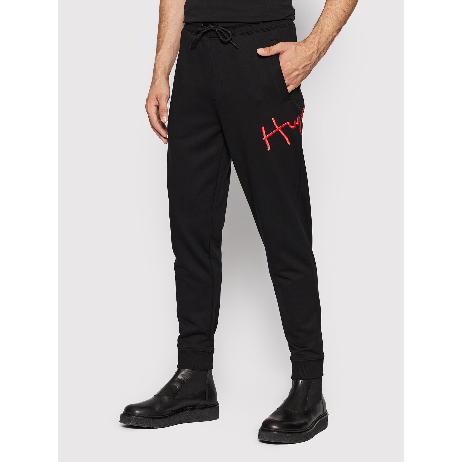 Hugo Долнище анцуг Dartini 50457121 Черен Regular Fit - Pepit.bg