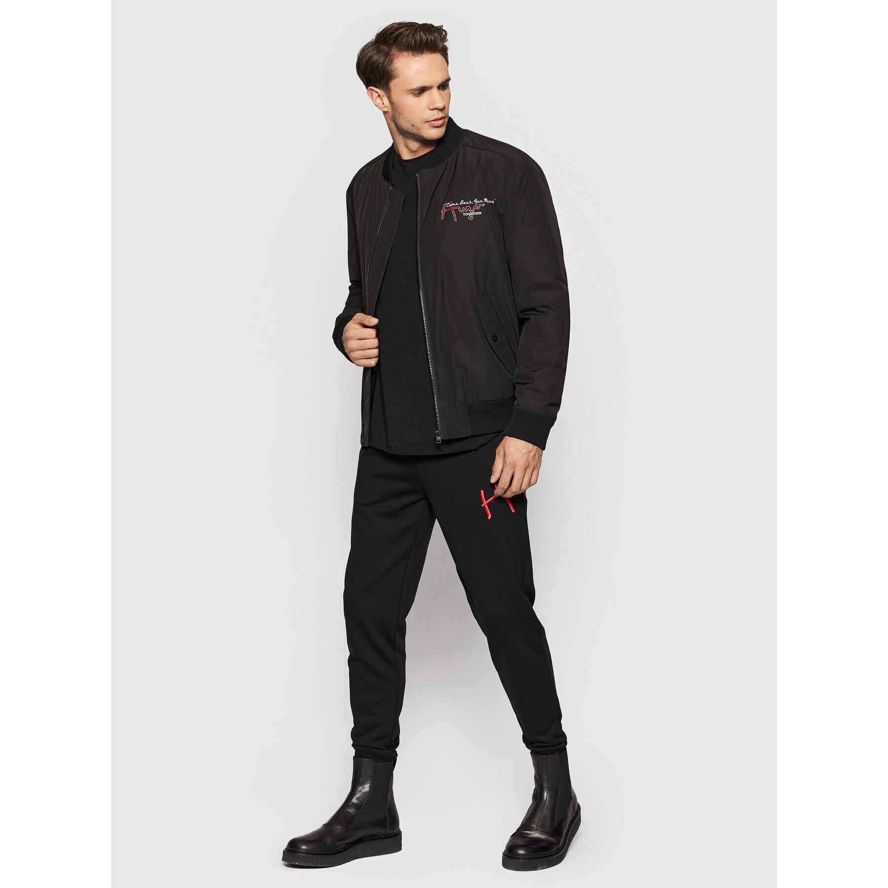 Hugo Долнище анцуг Dartini 50457121 Черен Regular Fit - Pepit.bg