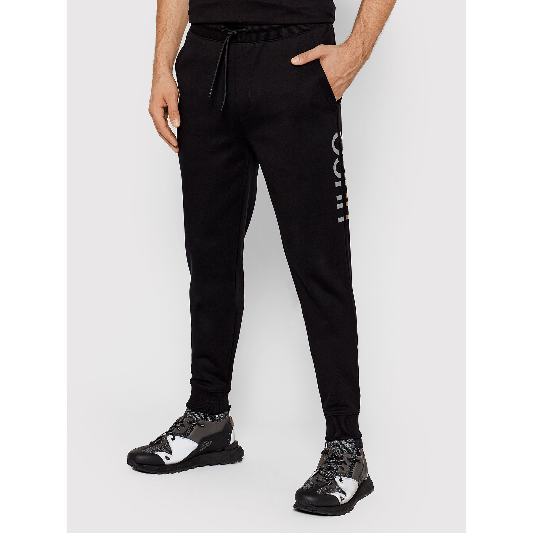 Hugo Долнище анцуг Drowin 50461618 Черен Regular Fit - Pepit.bg
