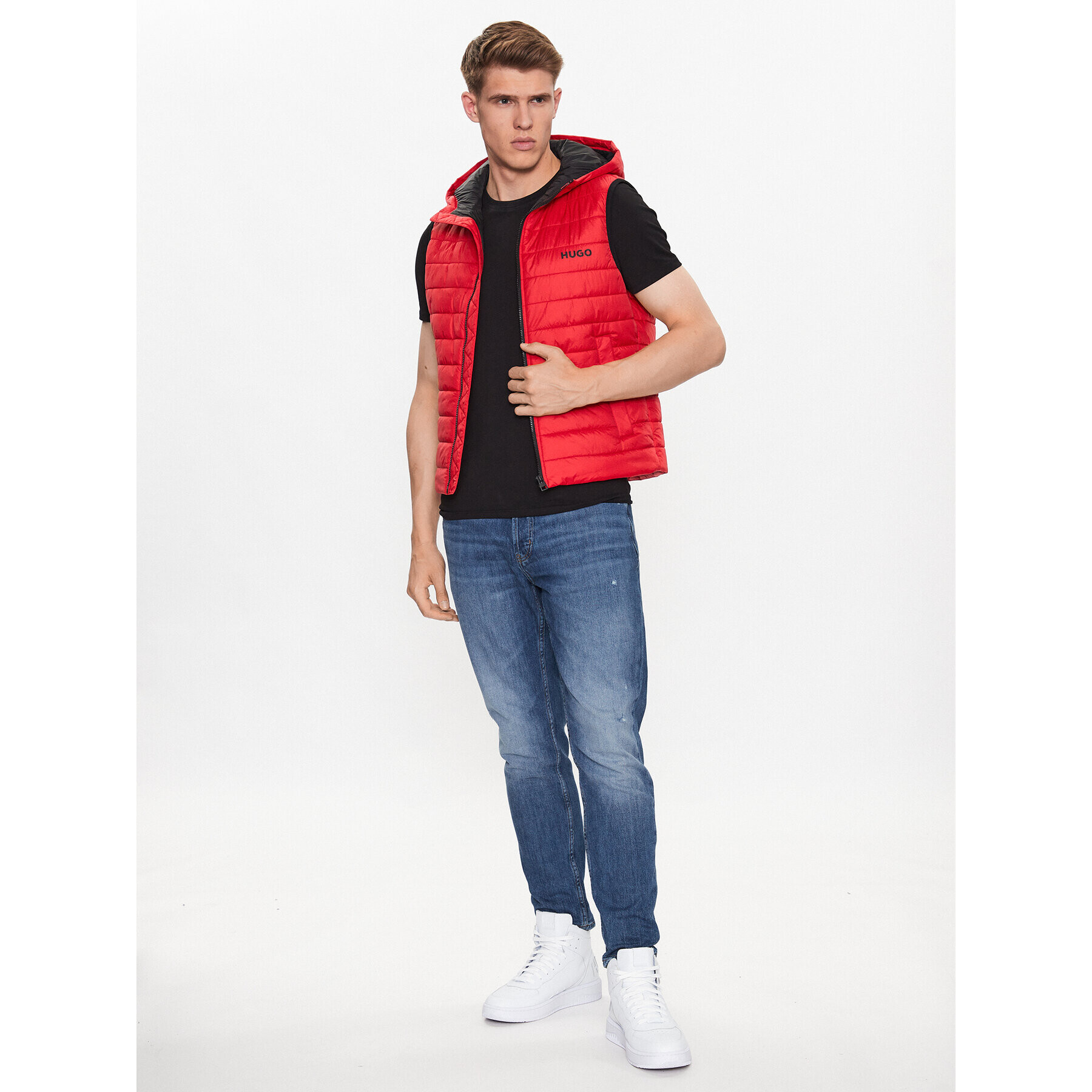 Hugo Елек 50495679 Червен Slim Fit - Pepit.bg
