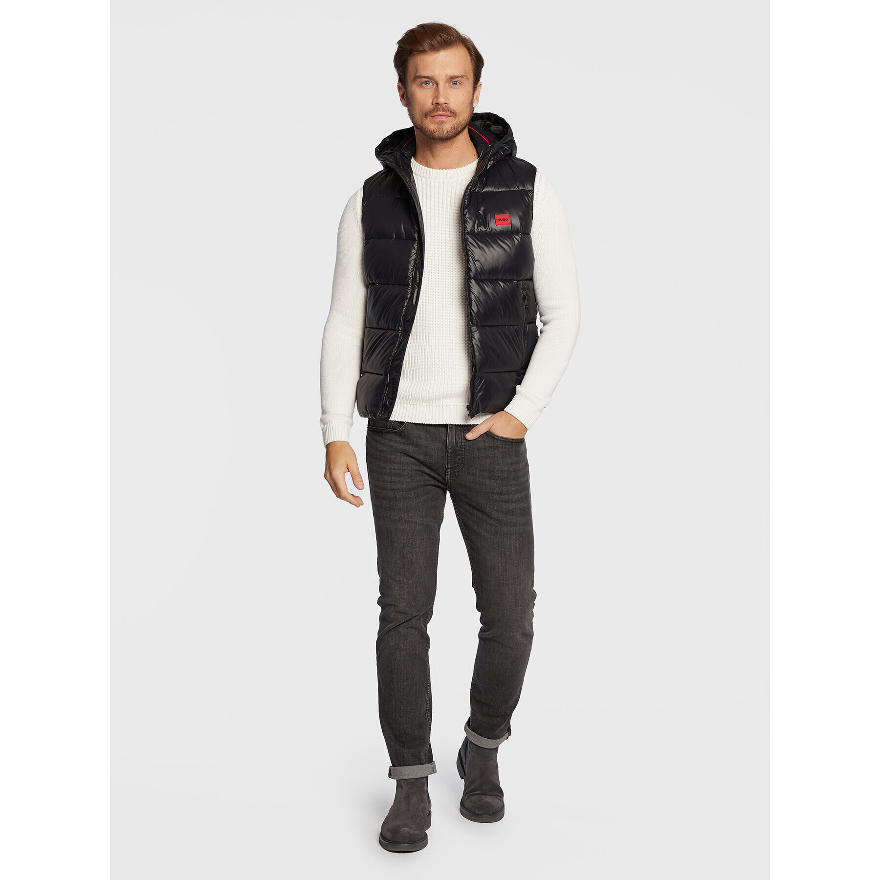 Hugo Елек Balti2241 50479522 Черен Slim Fit - Pepit.bg