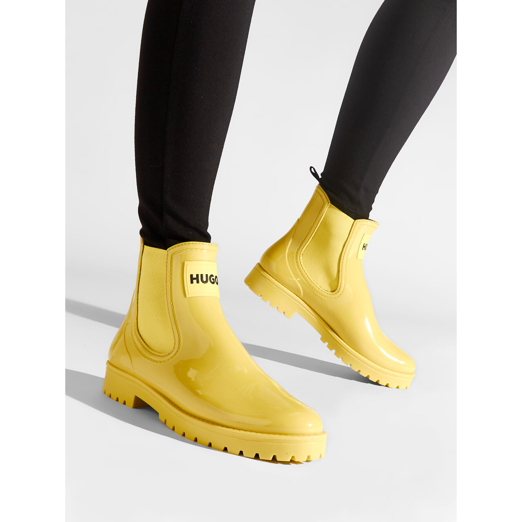 Hugo Гумени ботуши Tabita Rain Bootie 50475480 10222177 01 Жълт - Pepit.bg