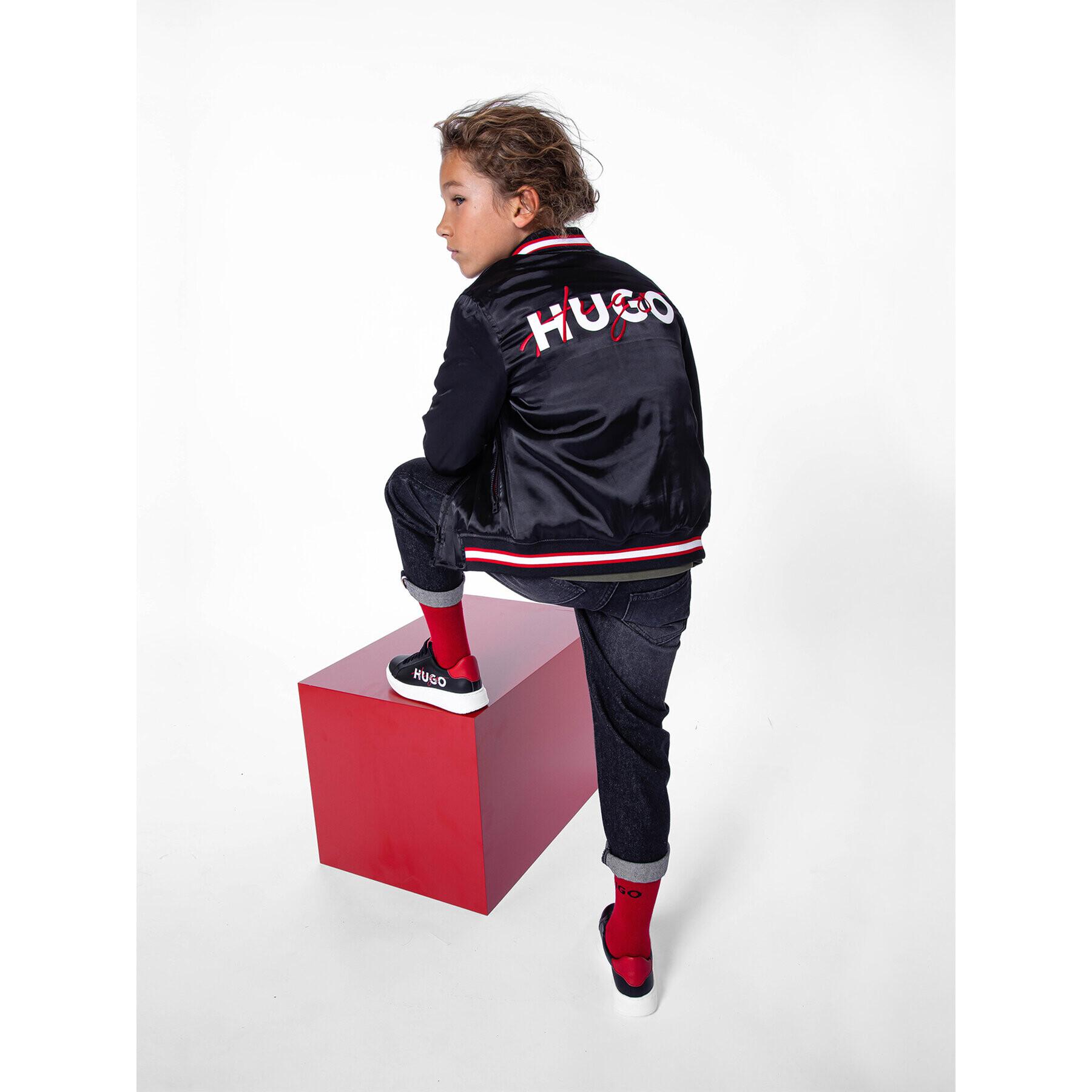 Hugo Яке бомбър G26116 D Черен Regular Fit - Pepit.bg