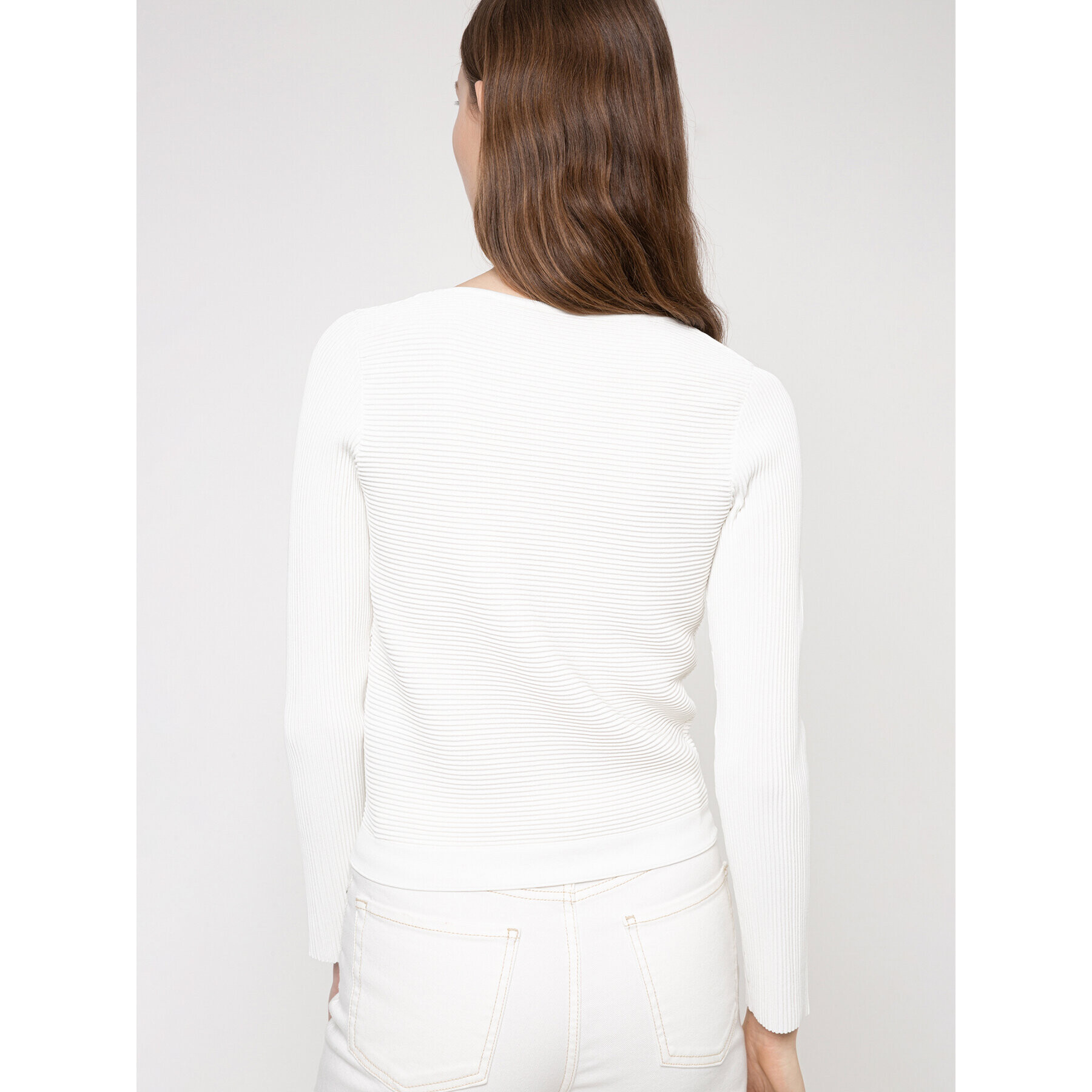 Hugo Кардиган Sasheen 50446971 Бял Regular Fit - Pepit.bg