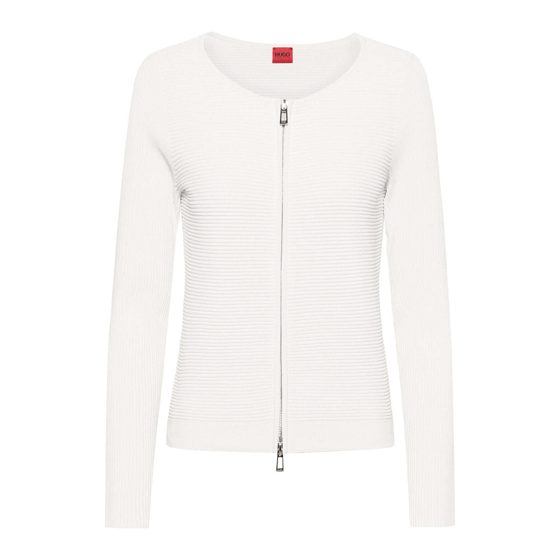 Hugo Кардиган Sasheen 50446971 Бял Regular Fit - Pepit.bg