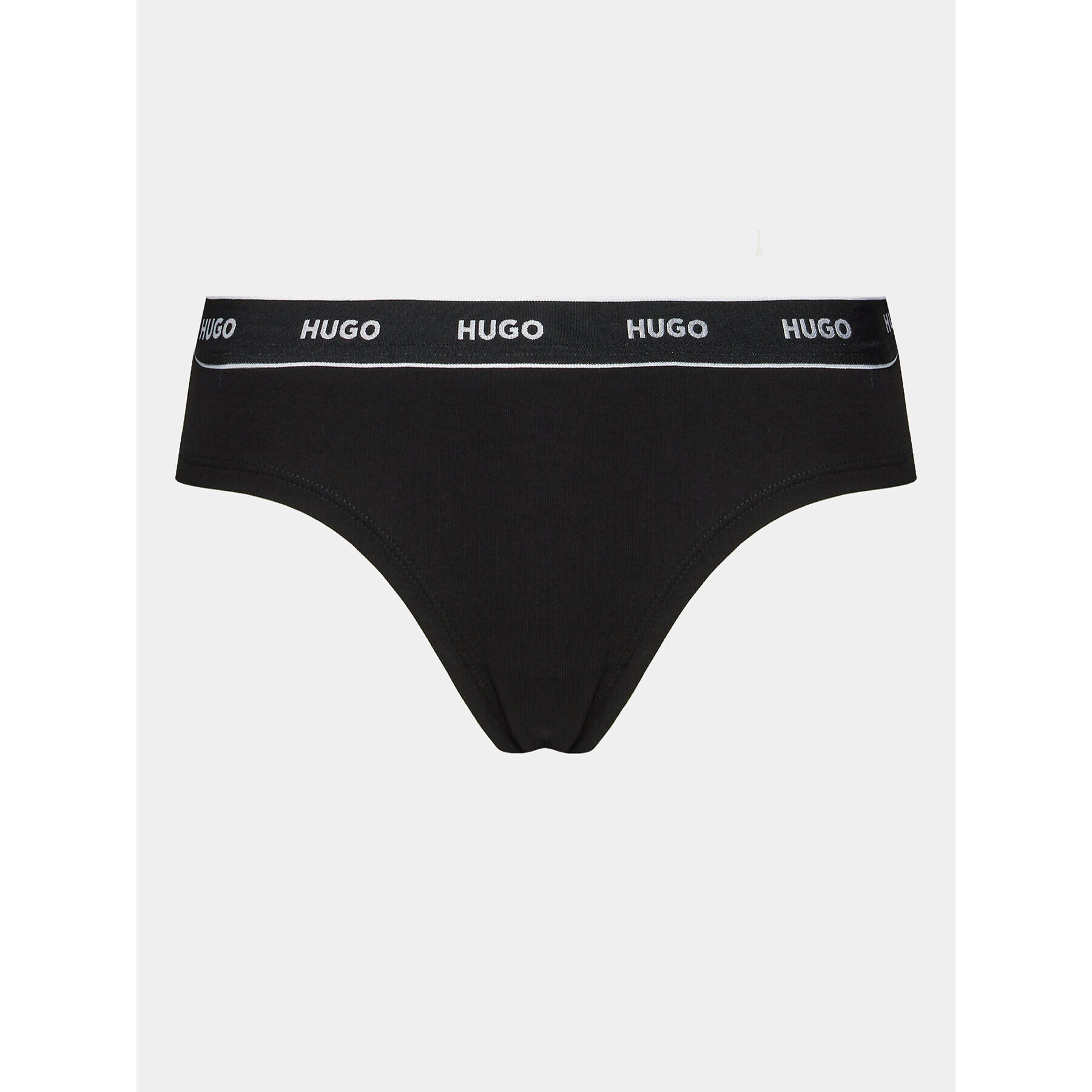 Hugo Класически дамски бикини Brief Stripe 50510624 Черен - Pepit.bg