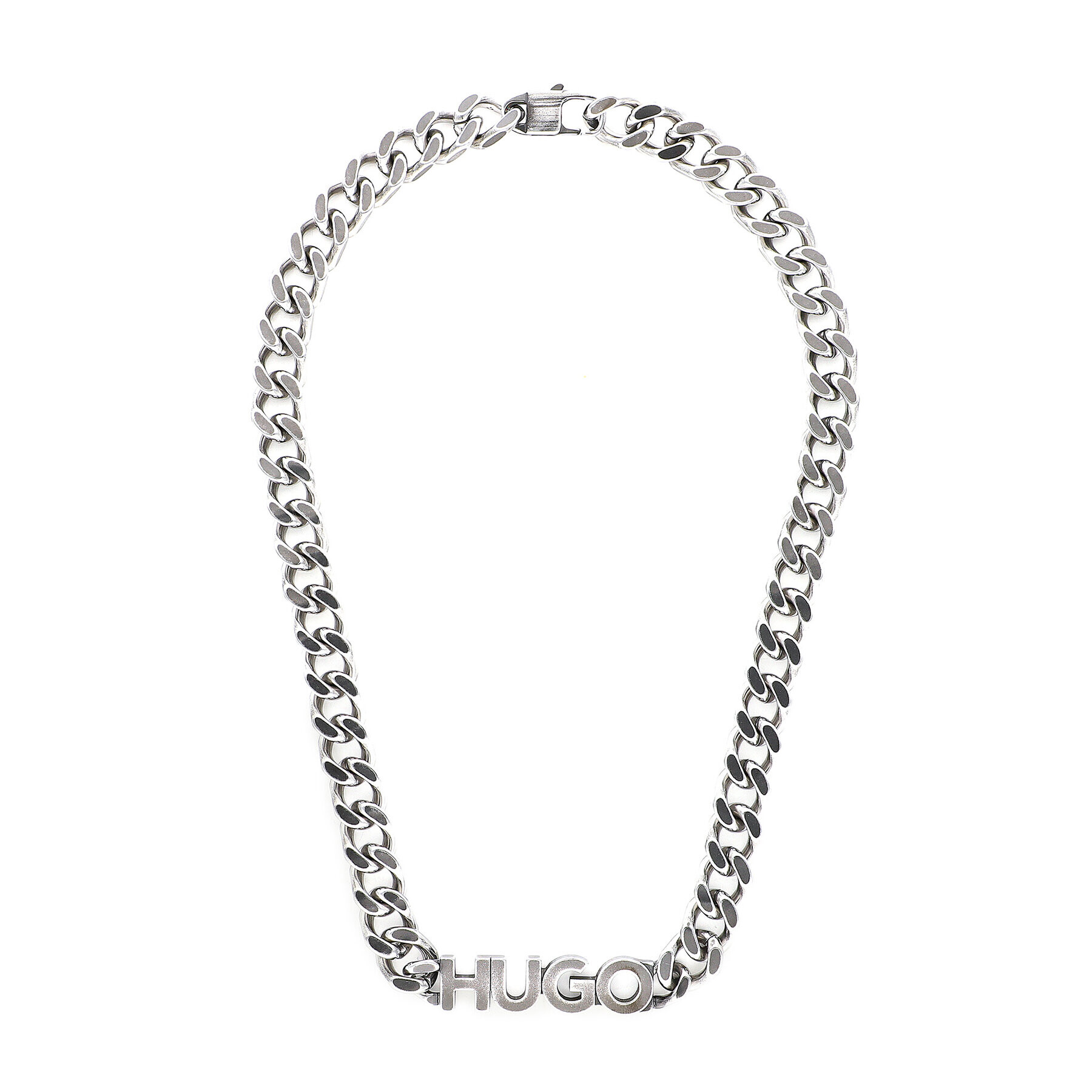 Hugo Колие E-Logobold1-Necklace 50481020 Сребрист - Pepit.bg