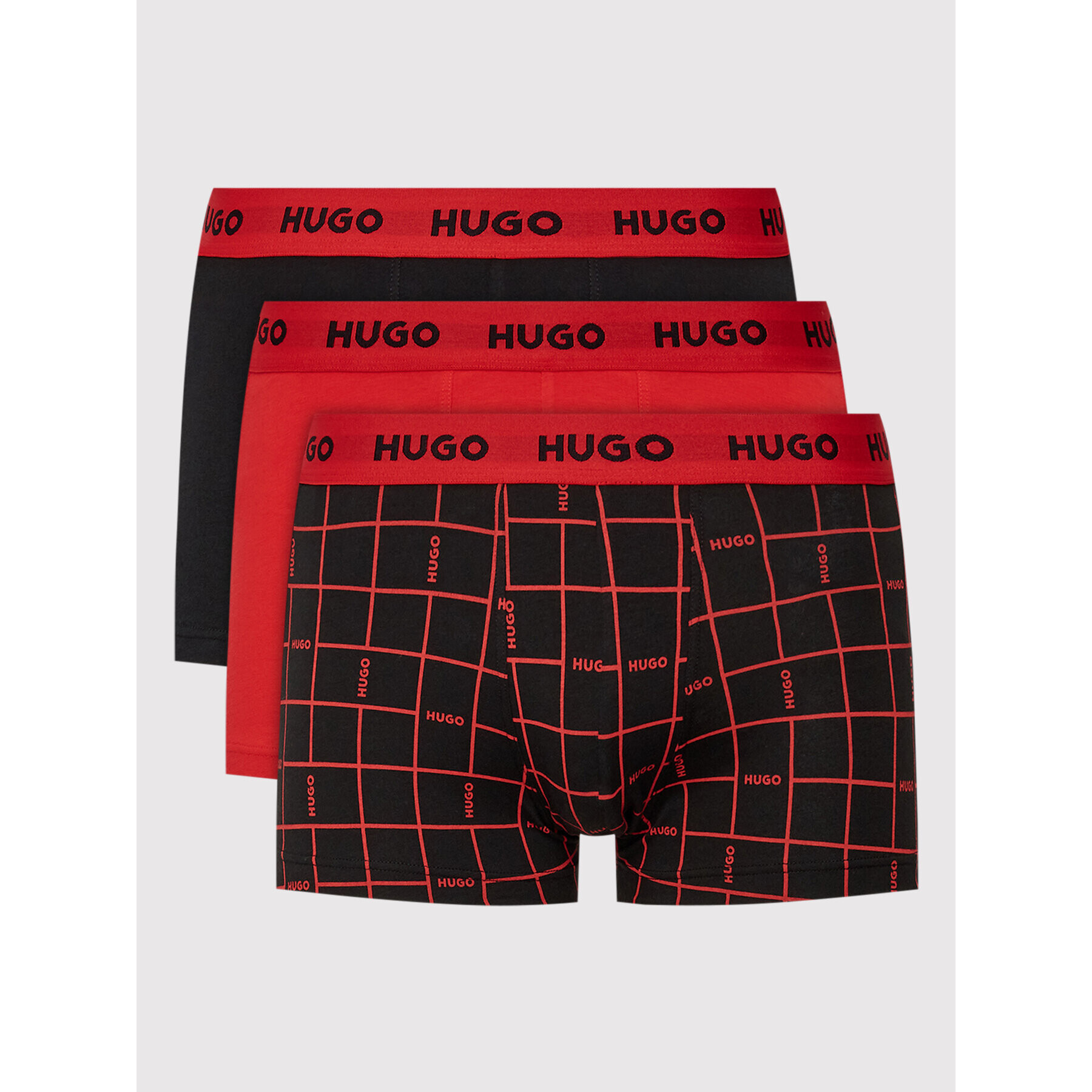 Hugo Комплект 3 чифта боксерки Trunk Triplet Design 50480170 Цветен - Pepit.bg