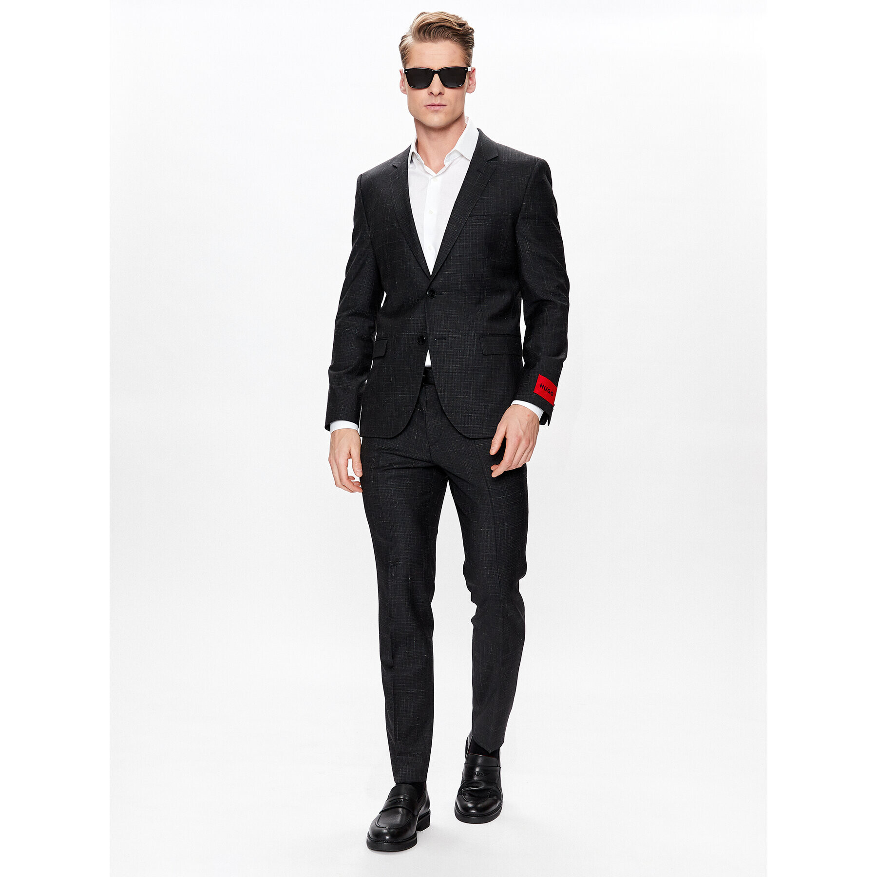 Hugo Костюм 50485858 Черен Extra Slim Fit - Pepit.bg