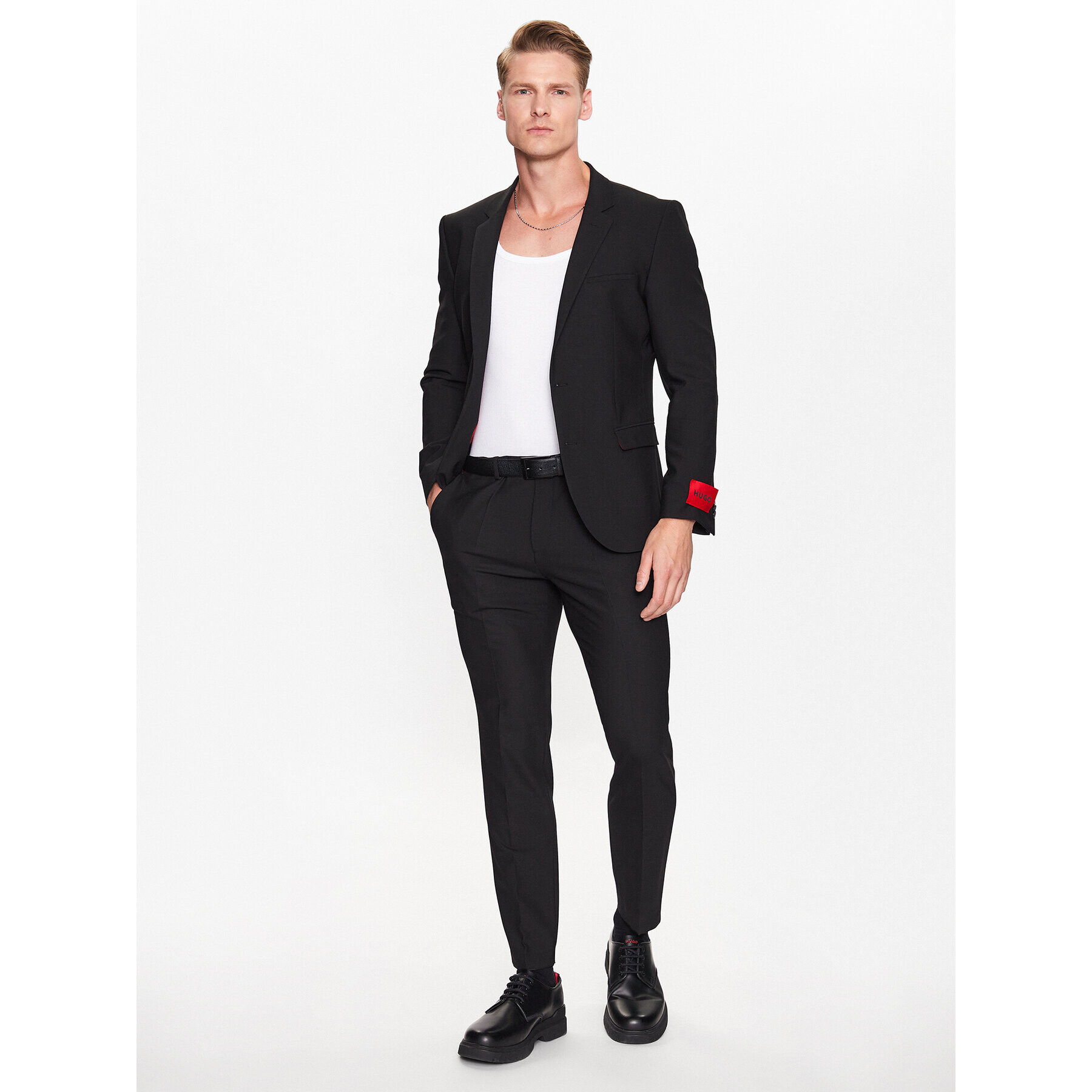 Hugo Костюм 50485859 Черен Extra Slim Fit - Pepit.bg