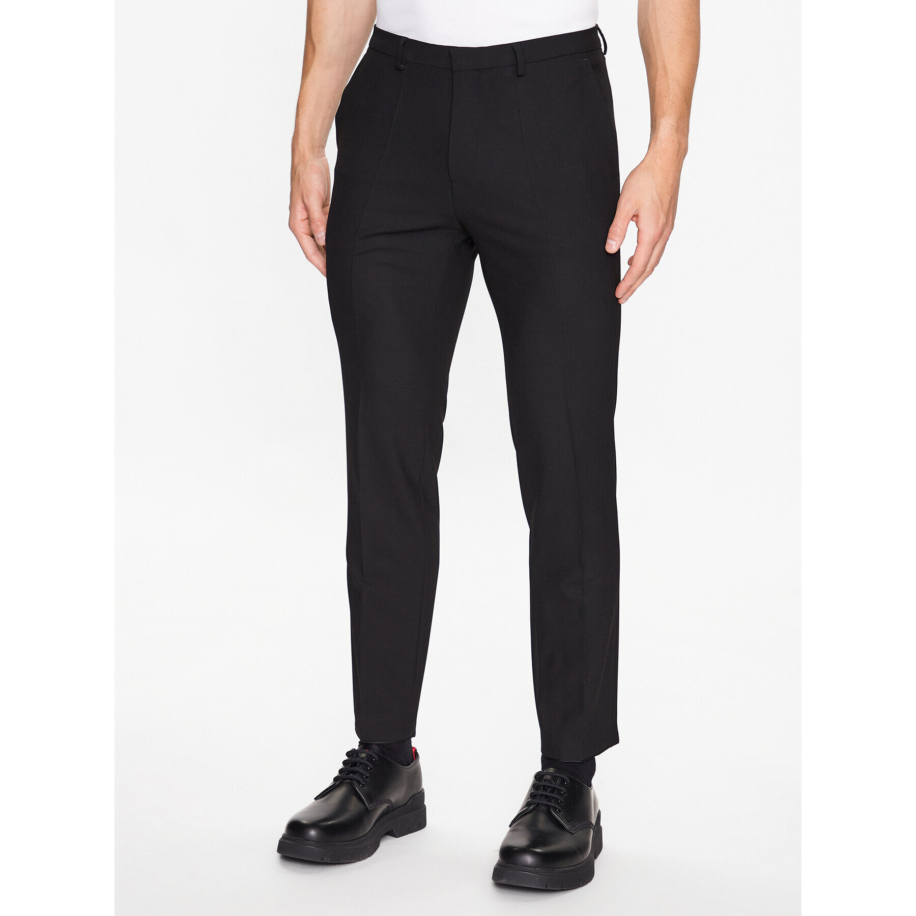 Hugo Костюм 50485859 Черен Extra Slim Fit - Pepit.bg