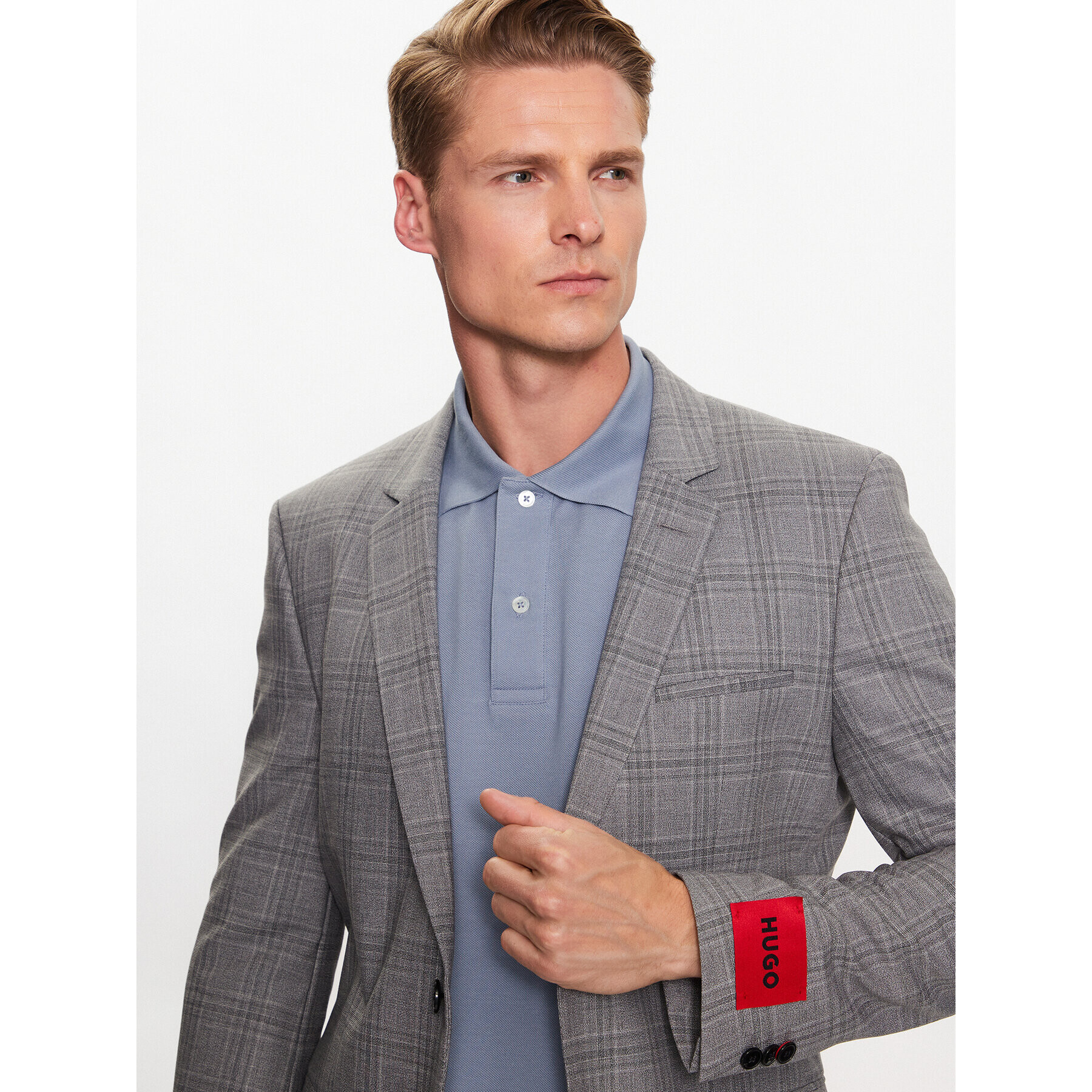 Hugo Костюм 50490975 Сив Extra Slim Fit - Pepit.bg