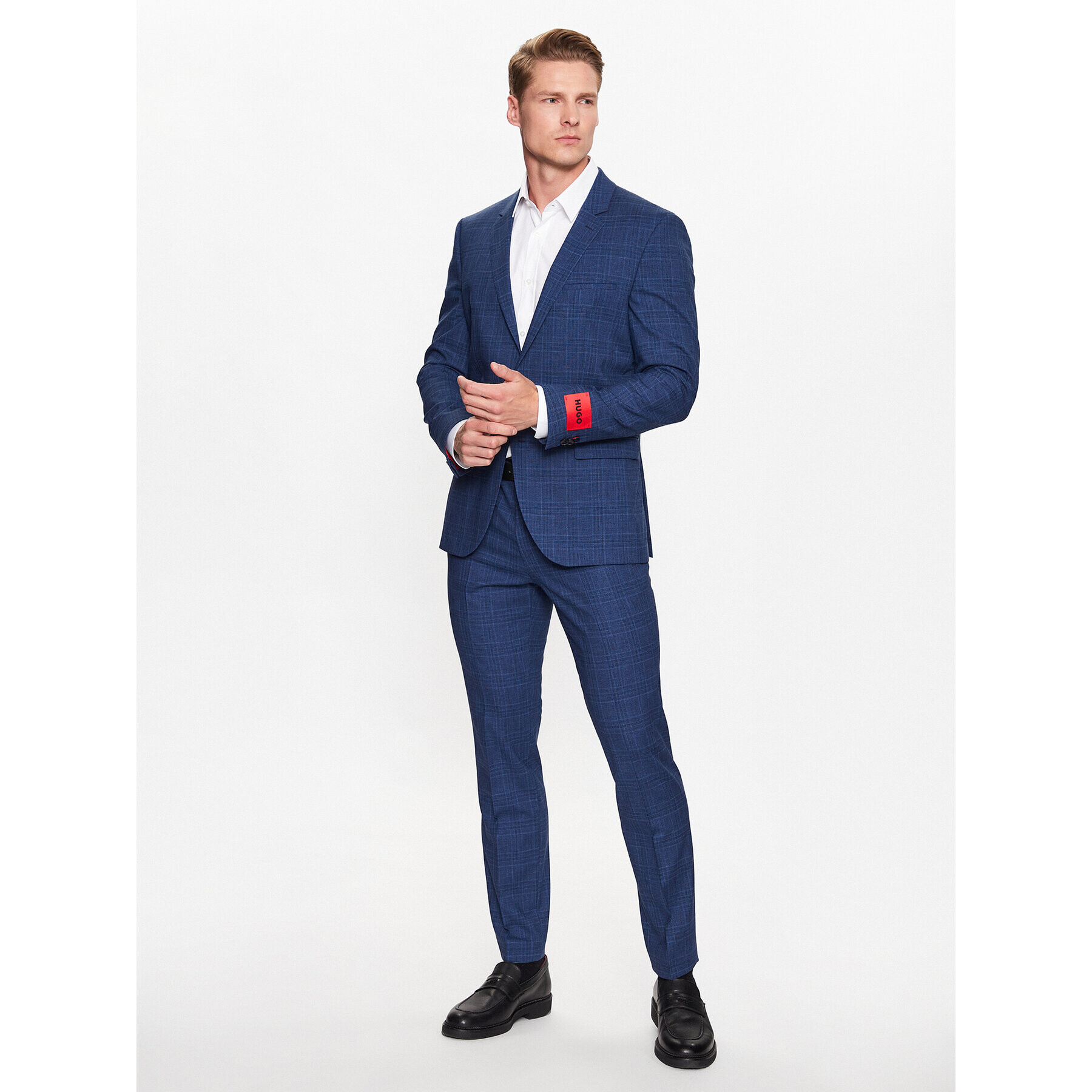 Hugo Костюм 50490975 Тъмносин Extra Slim Fit - Pepit.bg