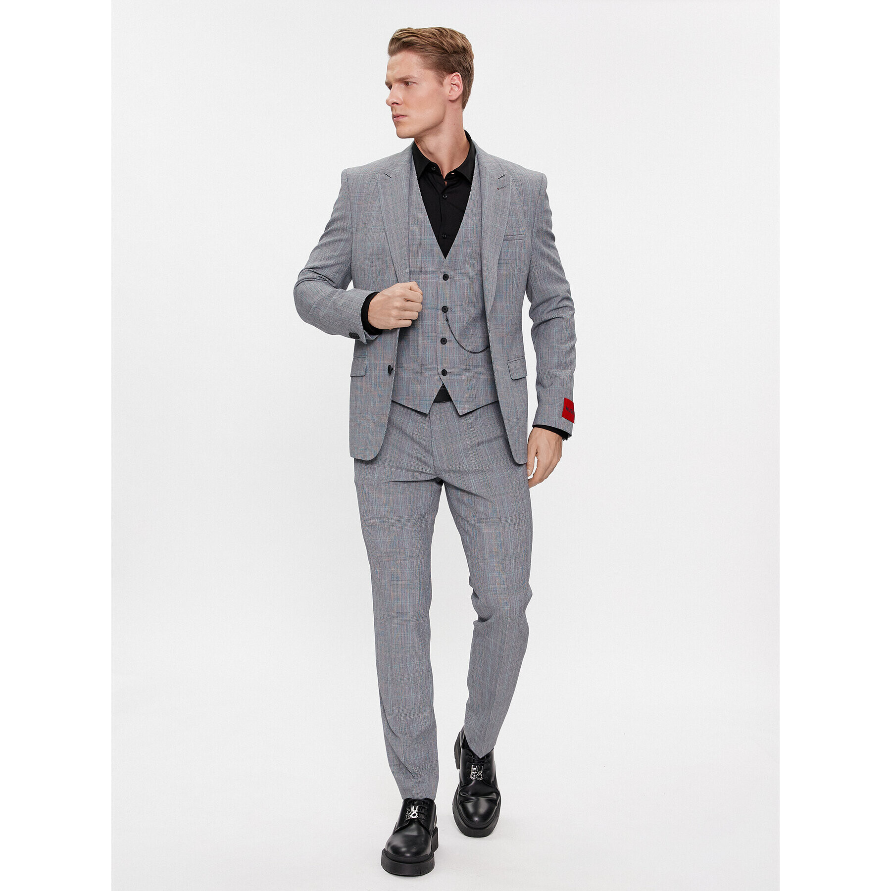 Hugo Костюм Arti/Hesten241V1X 50509471 Сив Extra Slim Fit - Pepit.bg