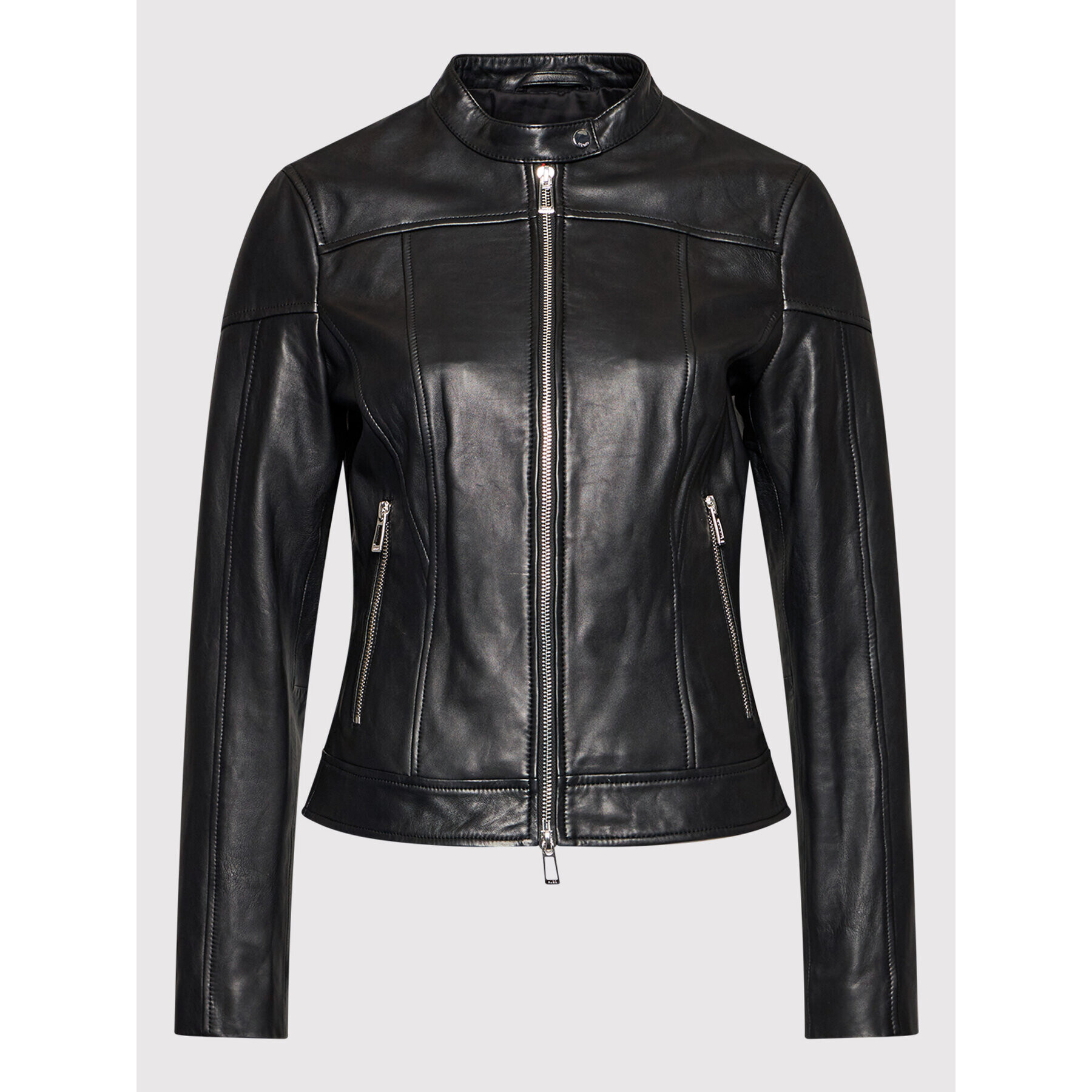 Hugo Кожено яке Lasena 50463433 Черен Regular Fit - Pepit.bg