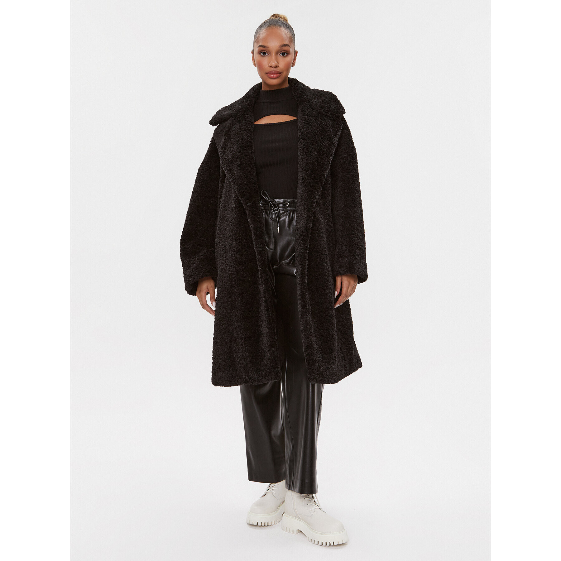 Hugo Кожух Mewona-1 50498147 Черен Oversize - Pepit.bg