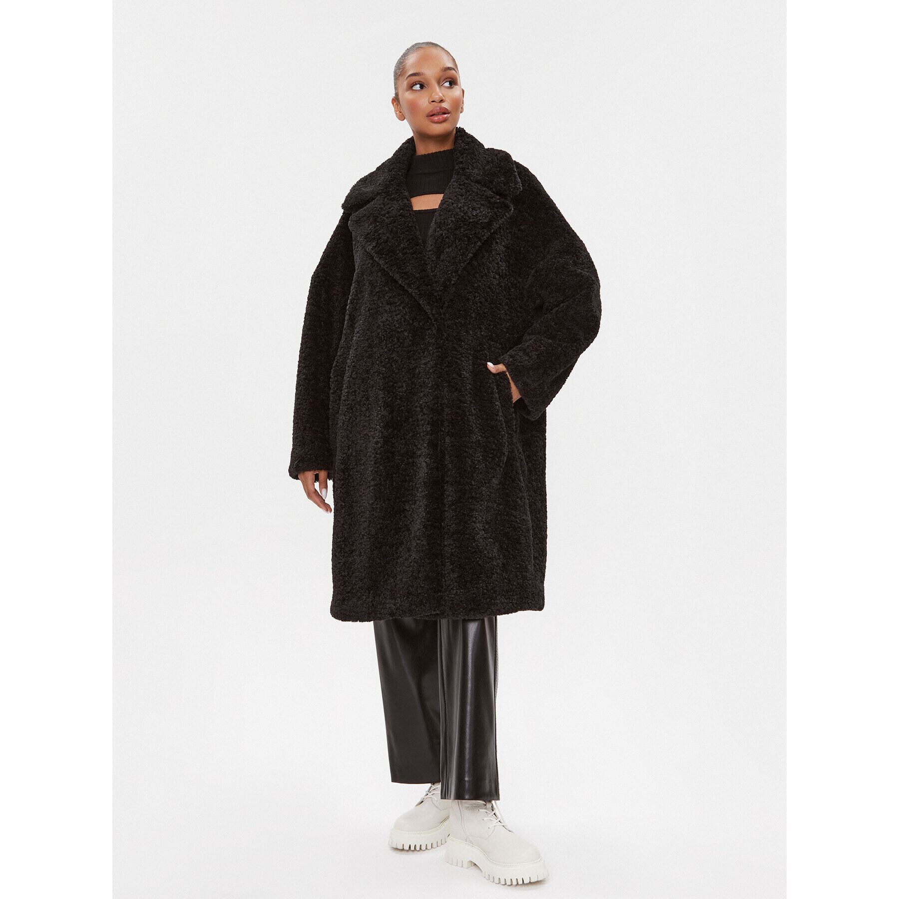 Hugo Кожух Mewona-1 50498147 Черен Oversize - Pepit.bg