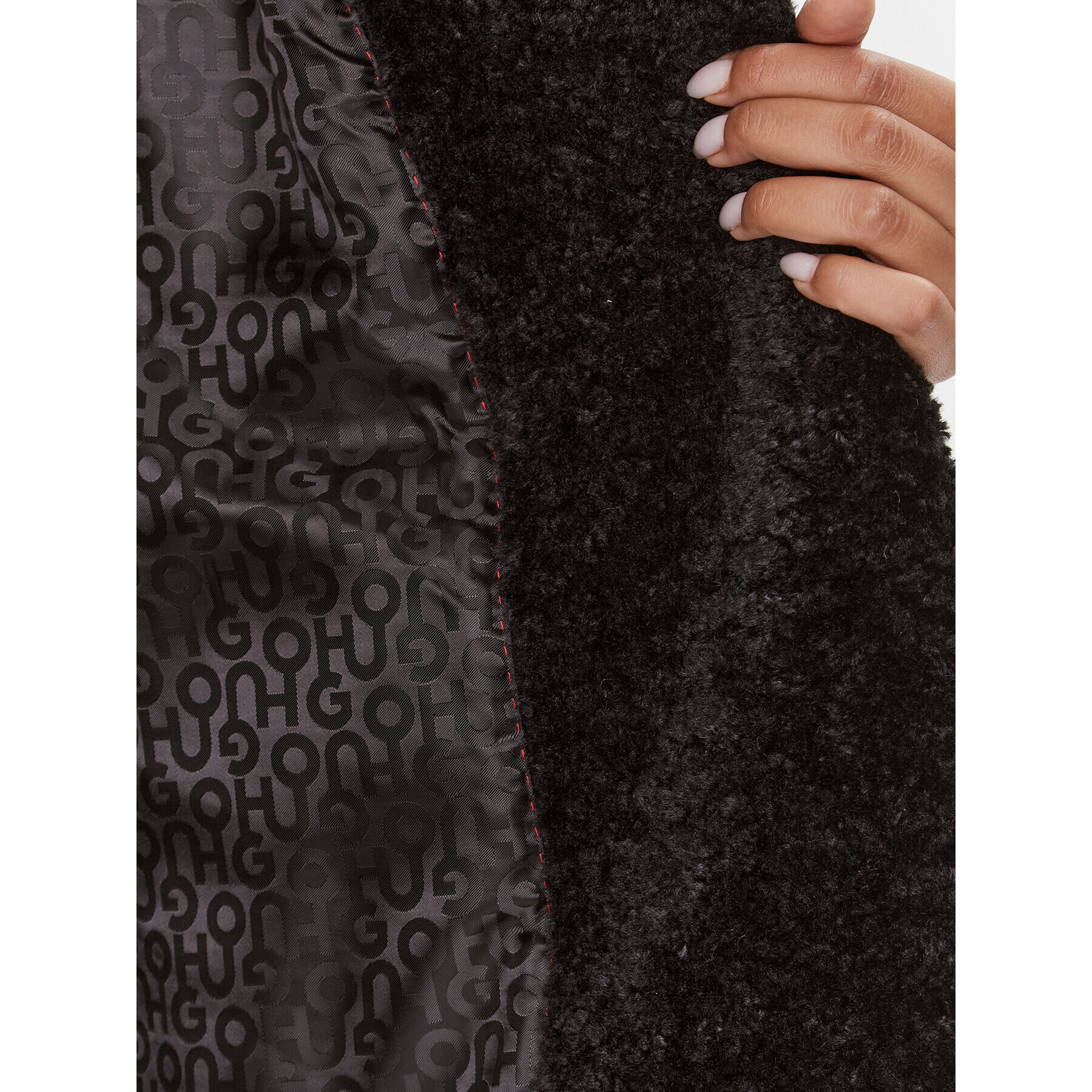 Hugo Кожух Mewona-1 50498147 Черен Oversize - Pepit.bg