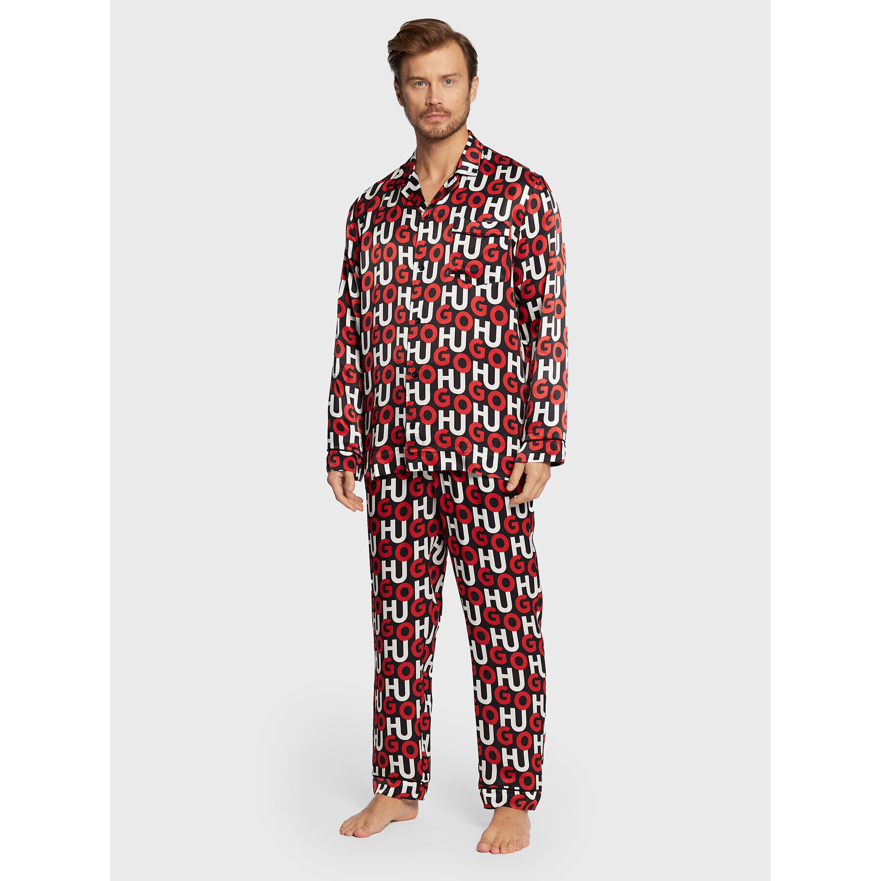 Hugo Пижама Monogram 50480271 Цветен Regular Fit - Pepit.bg