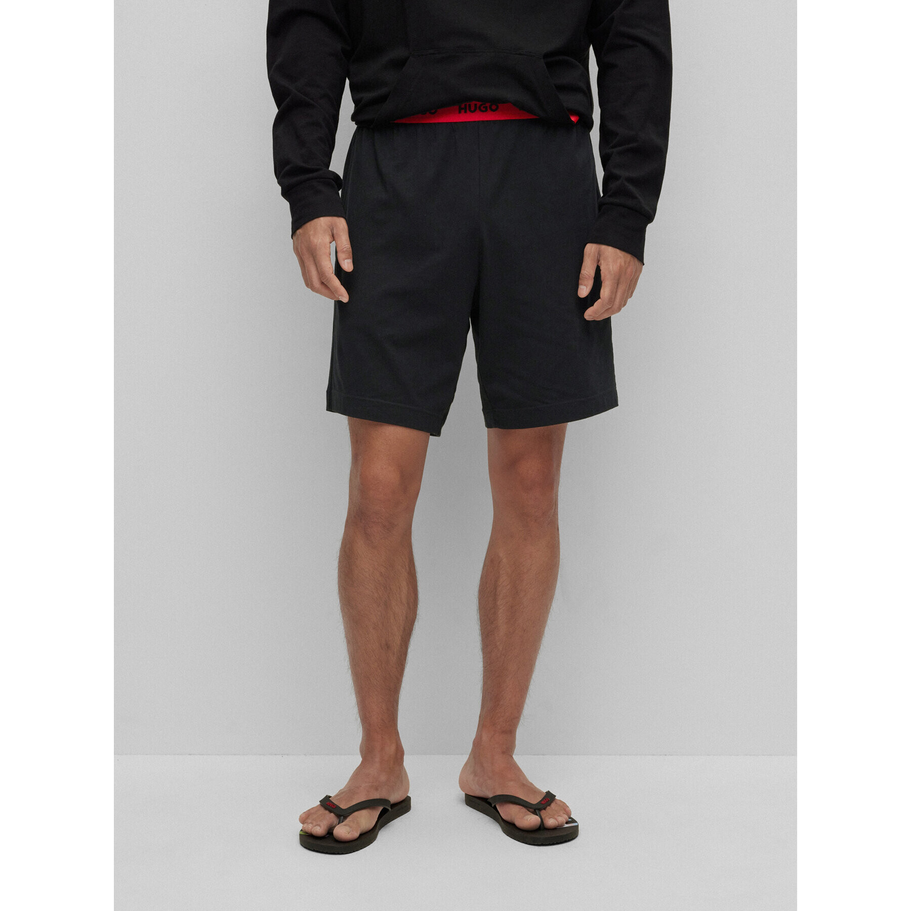 Hugo Пижамени шорти 50480590 Черен Regular Fit - Pepit.bg