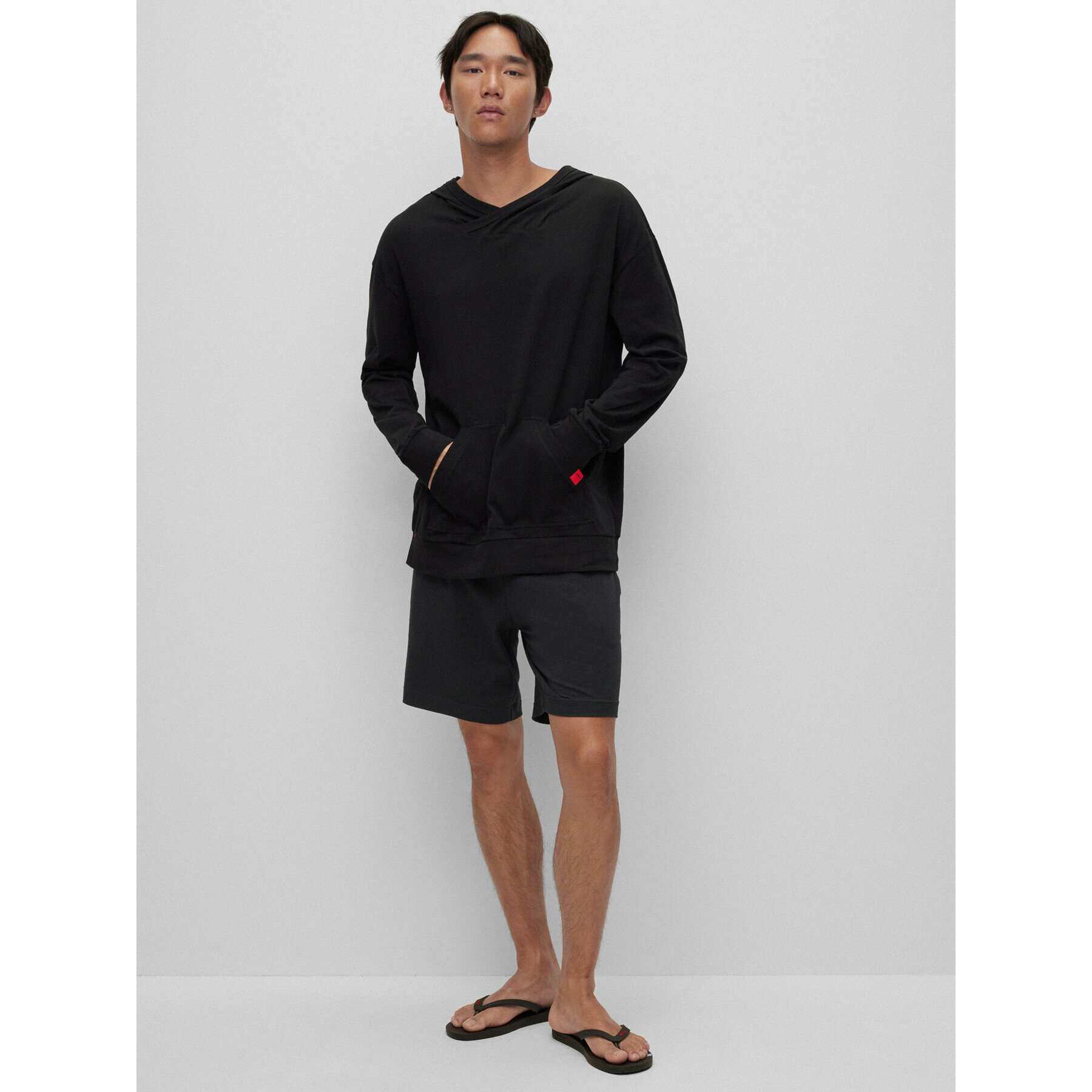 Hugo Пижамени шорти 50480590 Черен Regular Fit - Pepit.bg