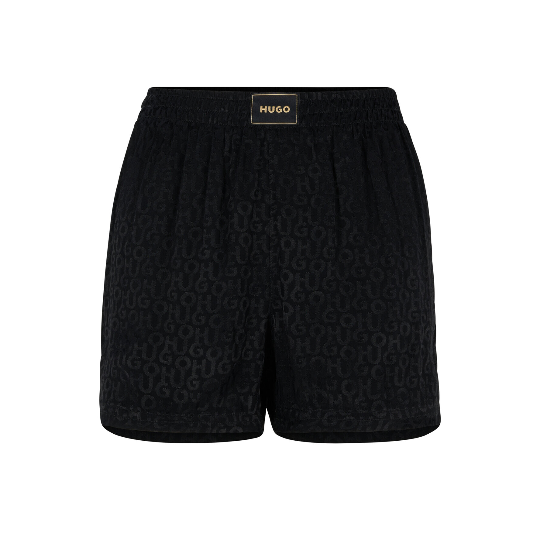 Hugo Пижамени шорти Satinoir 50484467 Черен Regular Fit - Pepit.bg