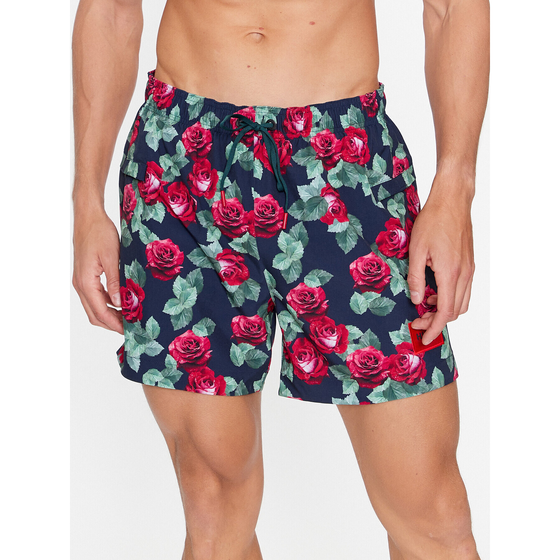 Hugo Плажни шорти Bloom 50501331 Тъмносин Regular Fit - Pepit.bg