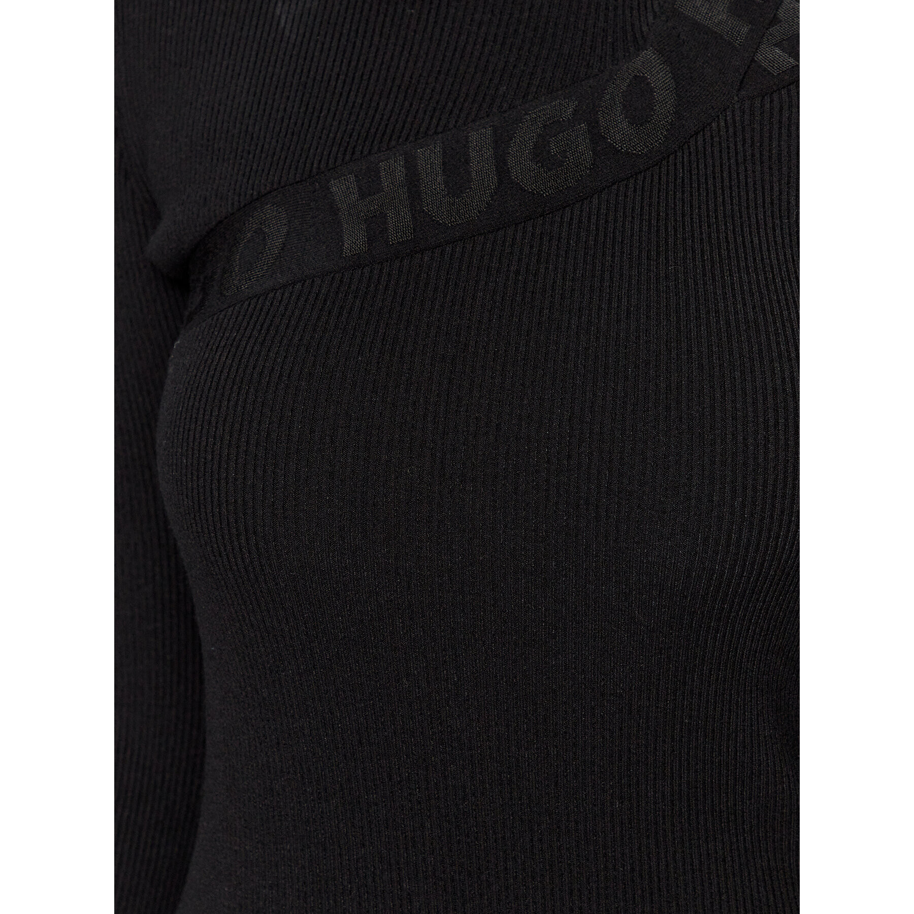 Hugo Плетена рокля Sliquet 50500767 Черен Slim Fit - Pepit.bg