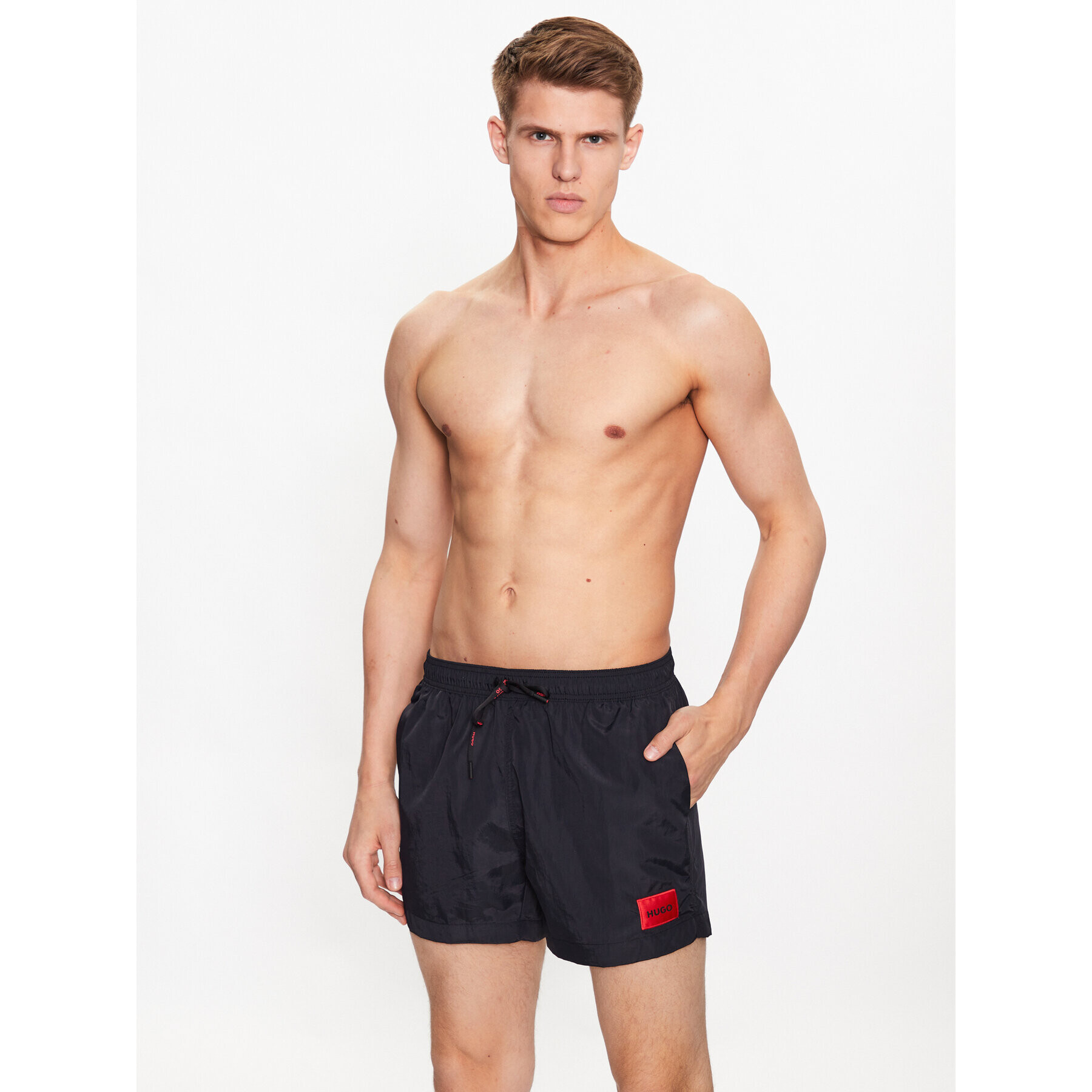 Hugo Плувни шорти Dominica 50493450 Черен Regular Fit - Pepit.bg