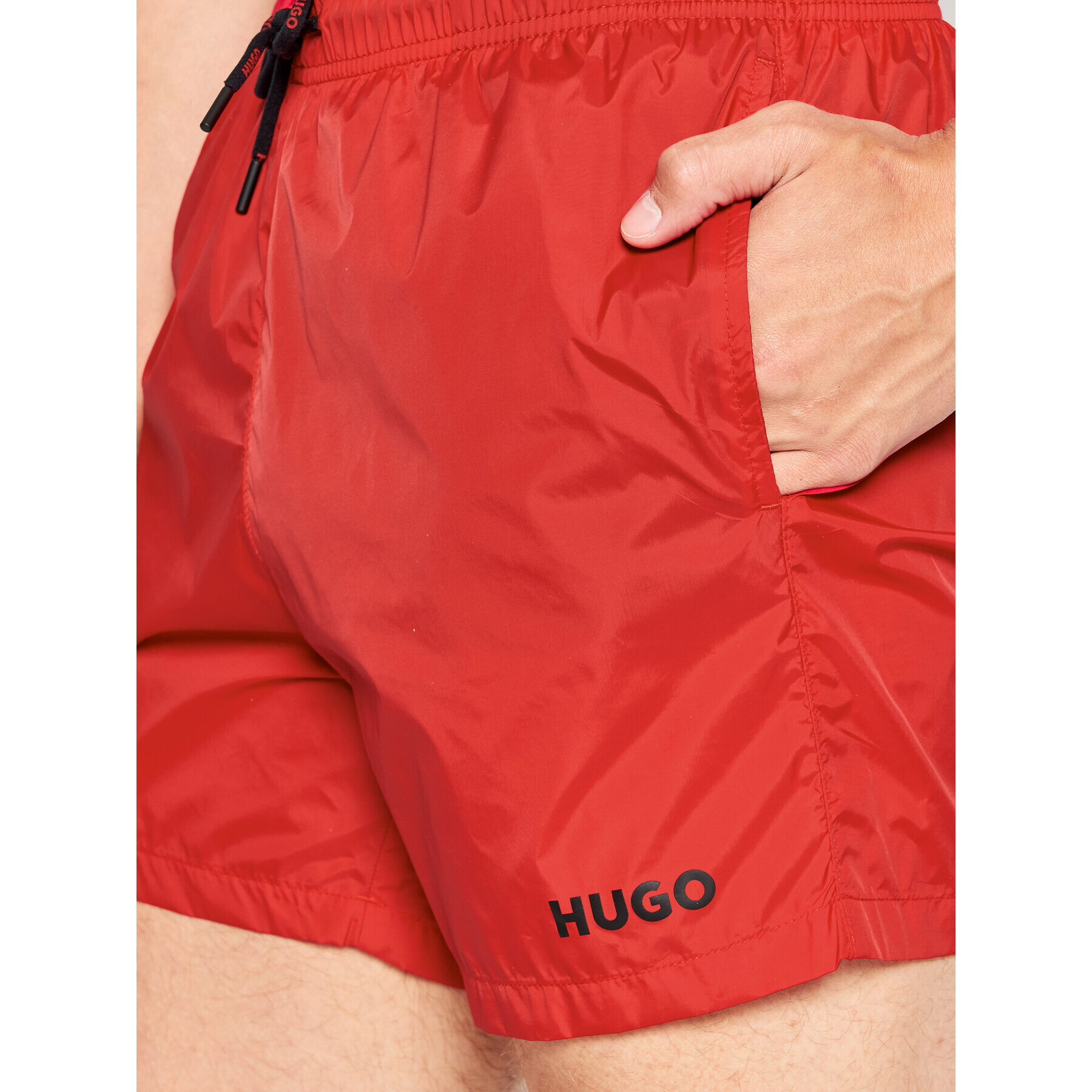 Hugo Плувни шорти Haiti 50469312 Червен Regular Fit - Pepit.bg