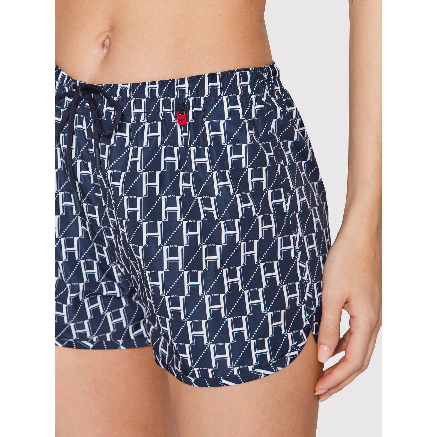 Hugo Плувни шорти Monogram 50470228 Тъмносин Regular Fit - Pepit.bg