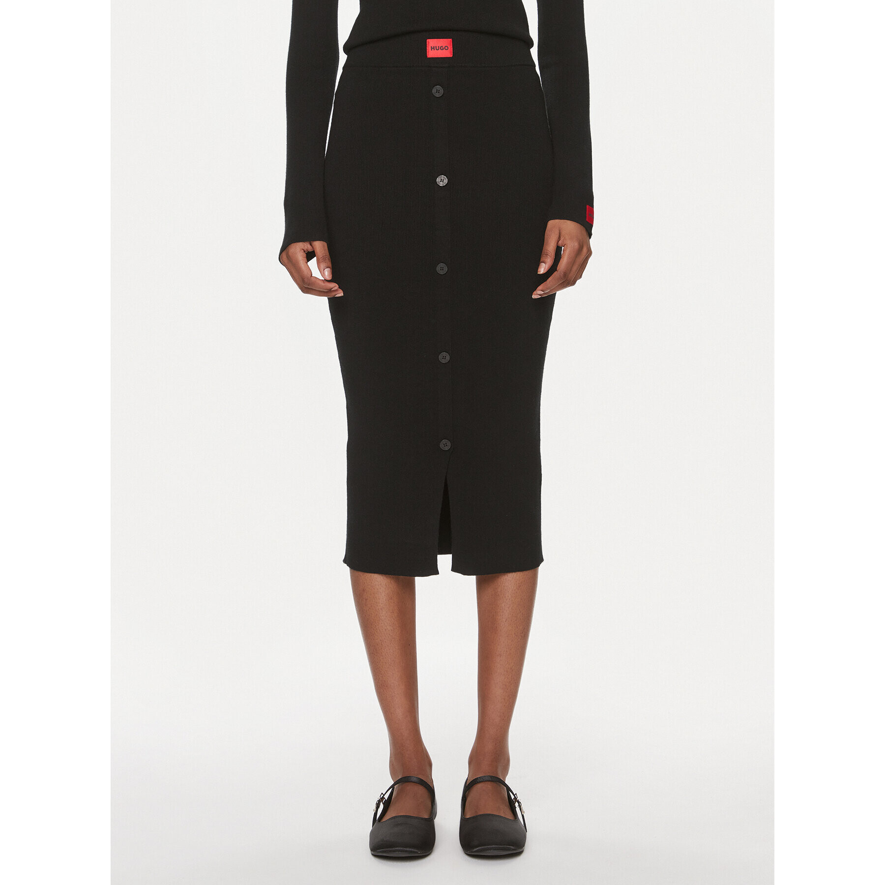Hugo Пола тип молив Sandu 50507898 Черен Slim Fit - Pepit.bg