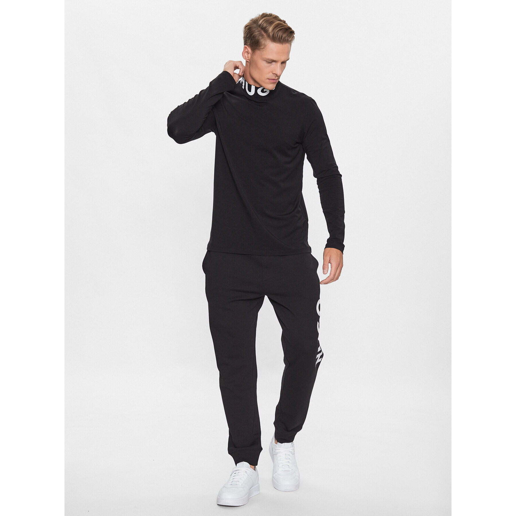 Hugo Поло 50494128 Черен Slim Fit - Pepit.bg