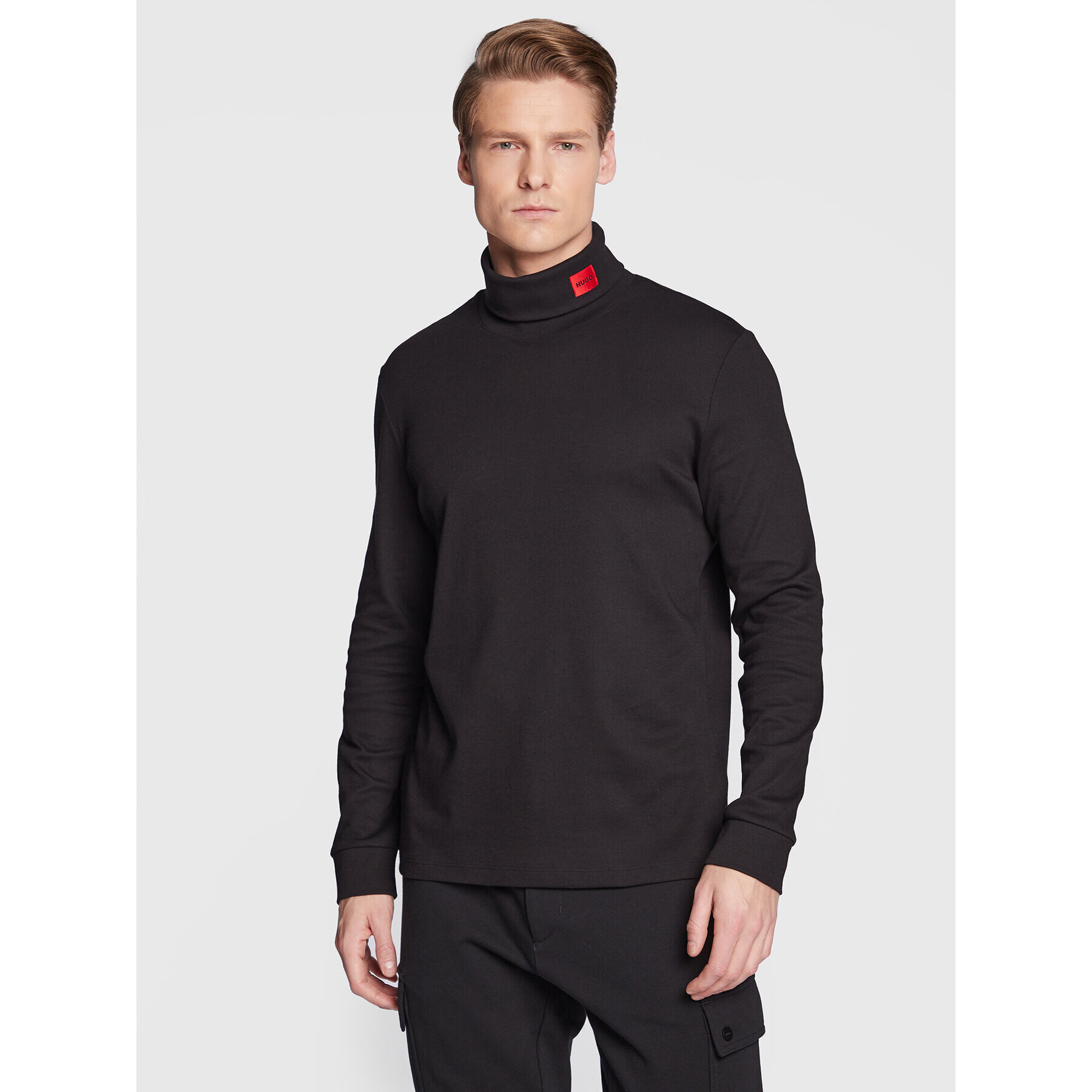 Hugo Поло Derollo224 50479373 Черен Slim Fit - Pepit.bg