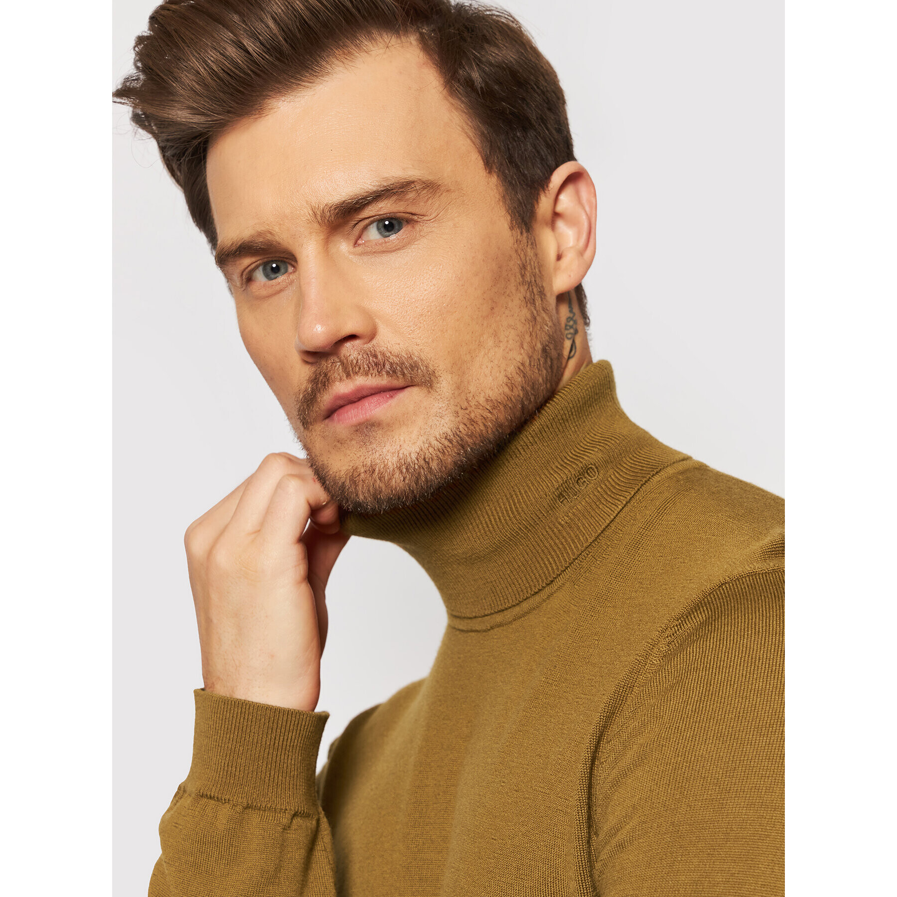 Hugo Поло San Thomas 3 50455988 Кафяв Slim Fit - Pepit.bg