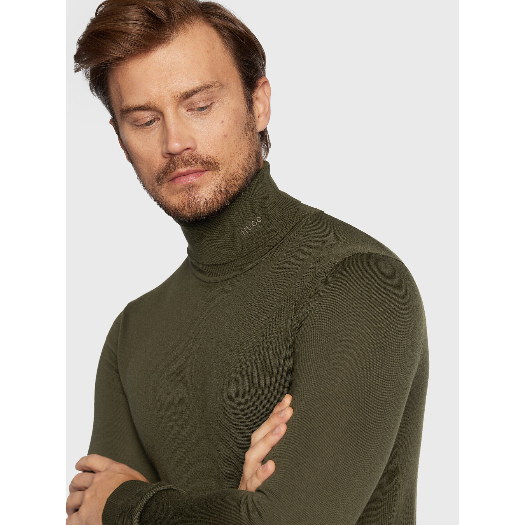Hugo Поло San Thomas-M 50474174 Зелен Slim Fit - Pepit.bg