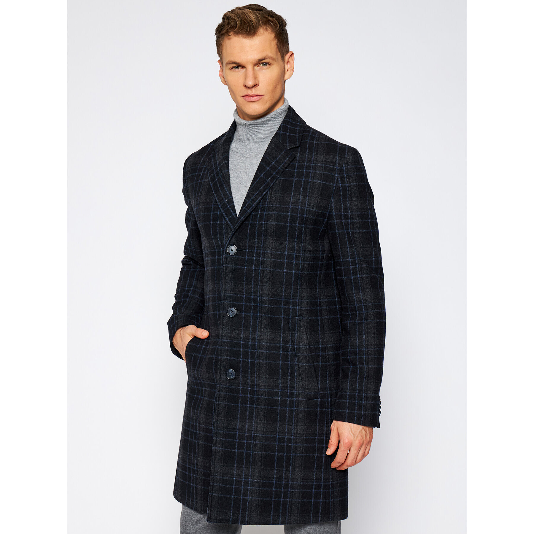 Hugo Преходно палто 50415957 Черен Regular Fit - Pepit.bg